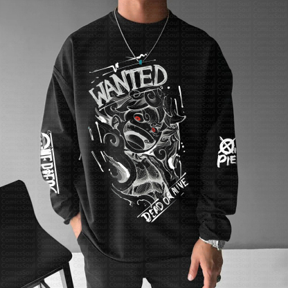 Unisex “One Piece” Anime Graphic Streetwear Vintage Long-Sleeved T-shirt