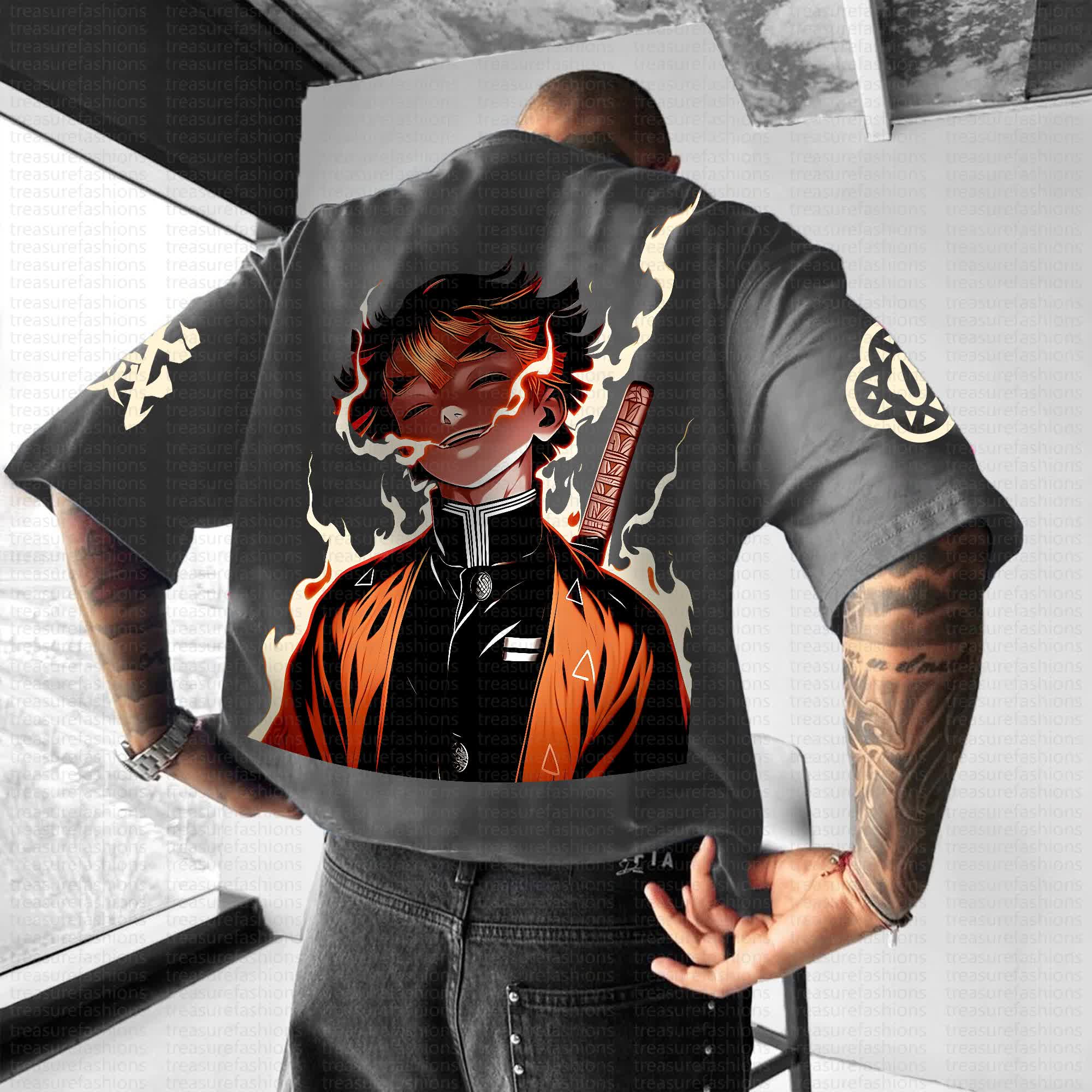 Unisex "Demon Slayer" Anime Inspired Vintage T-Shirt