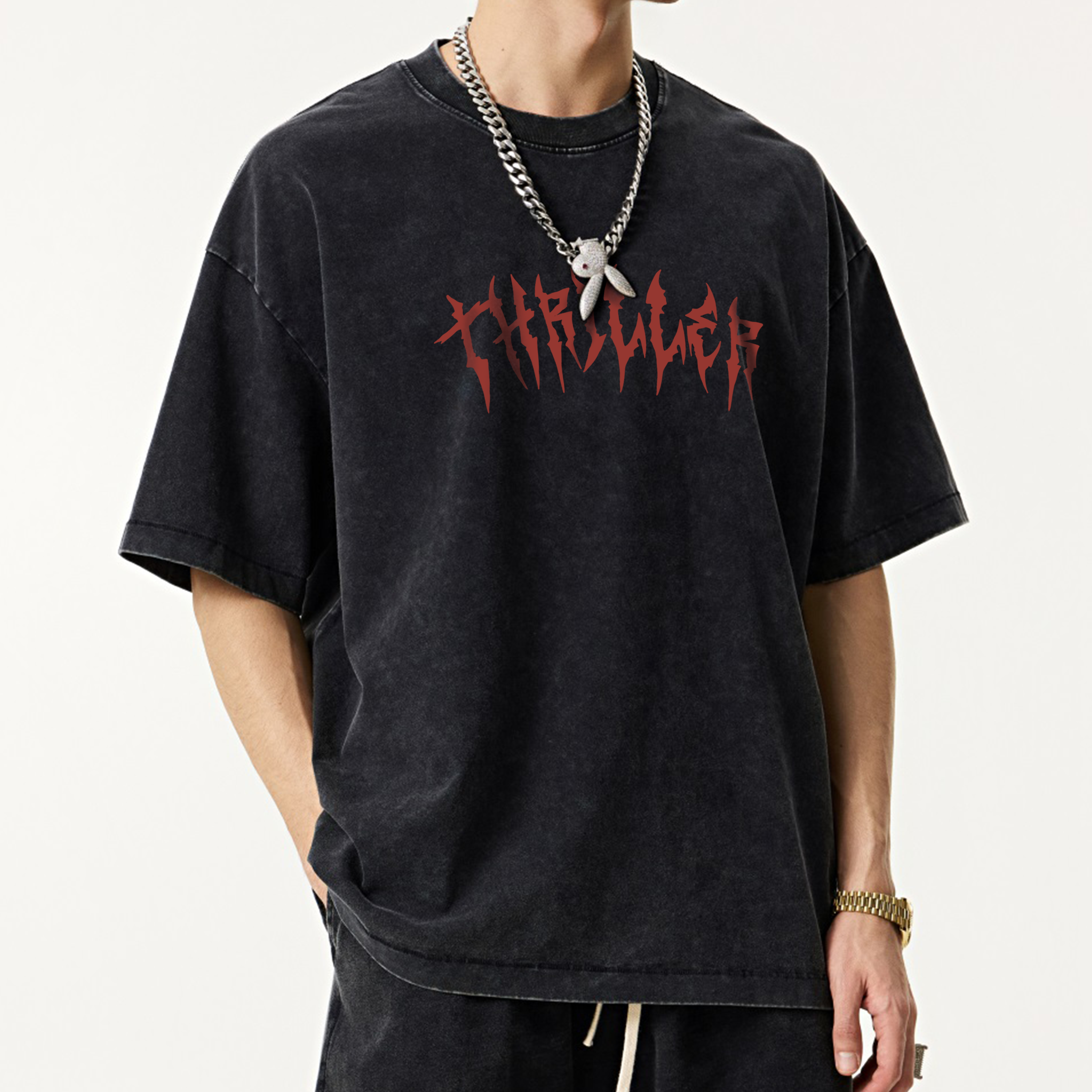 Unisex ”Michael Jackson“ Inspired Vintage Washed T-Shirt
