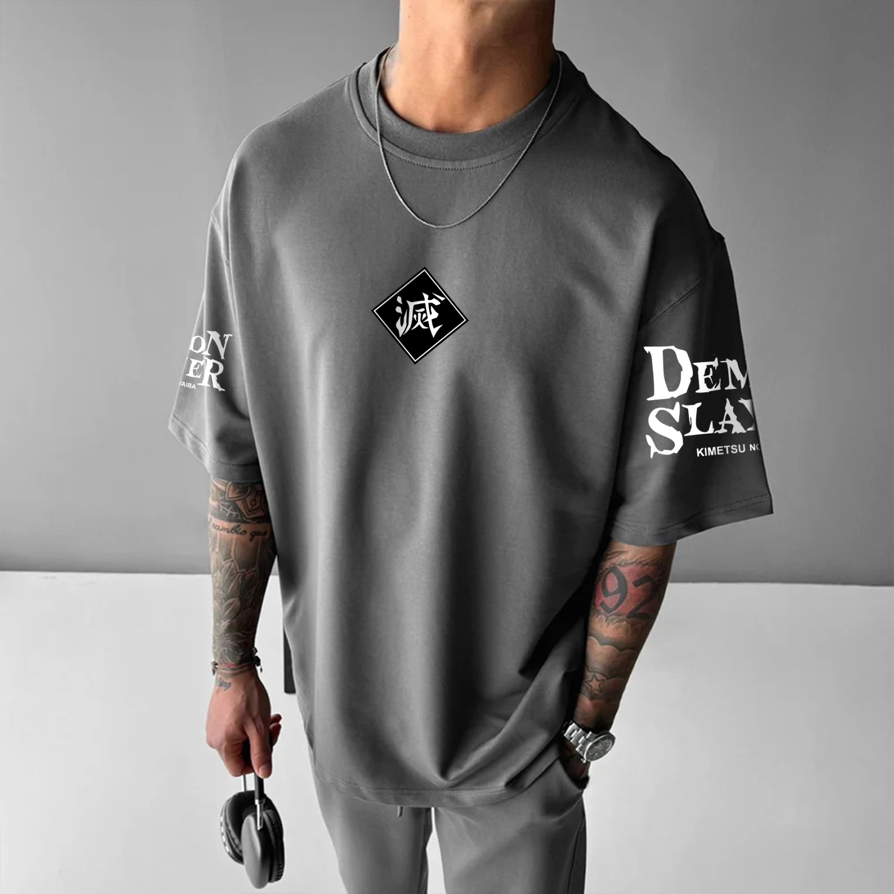 Unisex Anime Inspired Vintage T-Shirt丨Demon Slayer X Pokémon