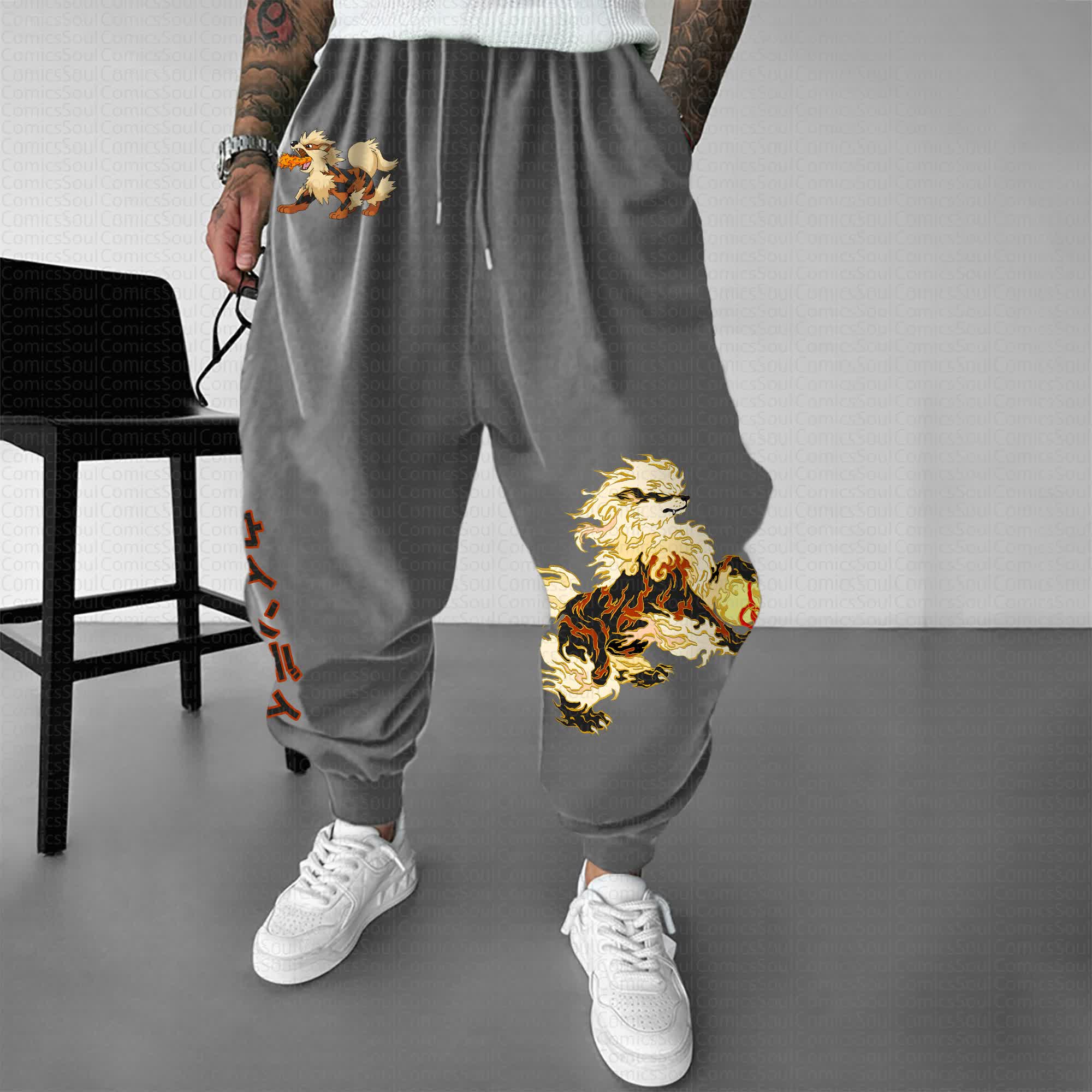 Unisex  “Pokémon” Casual Anime Streetwear Pants