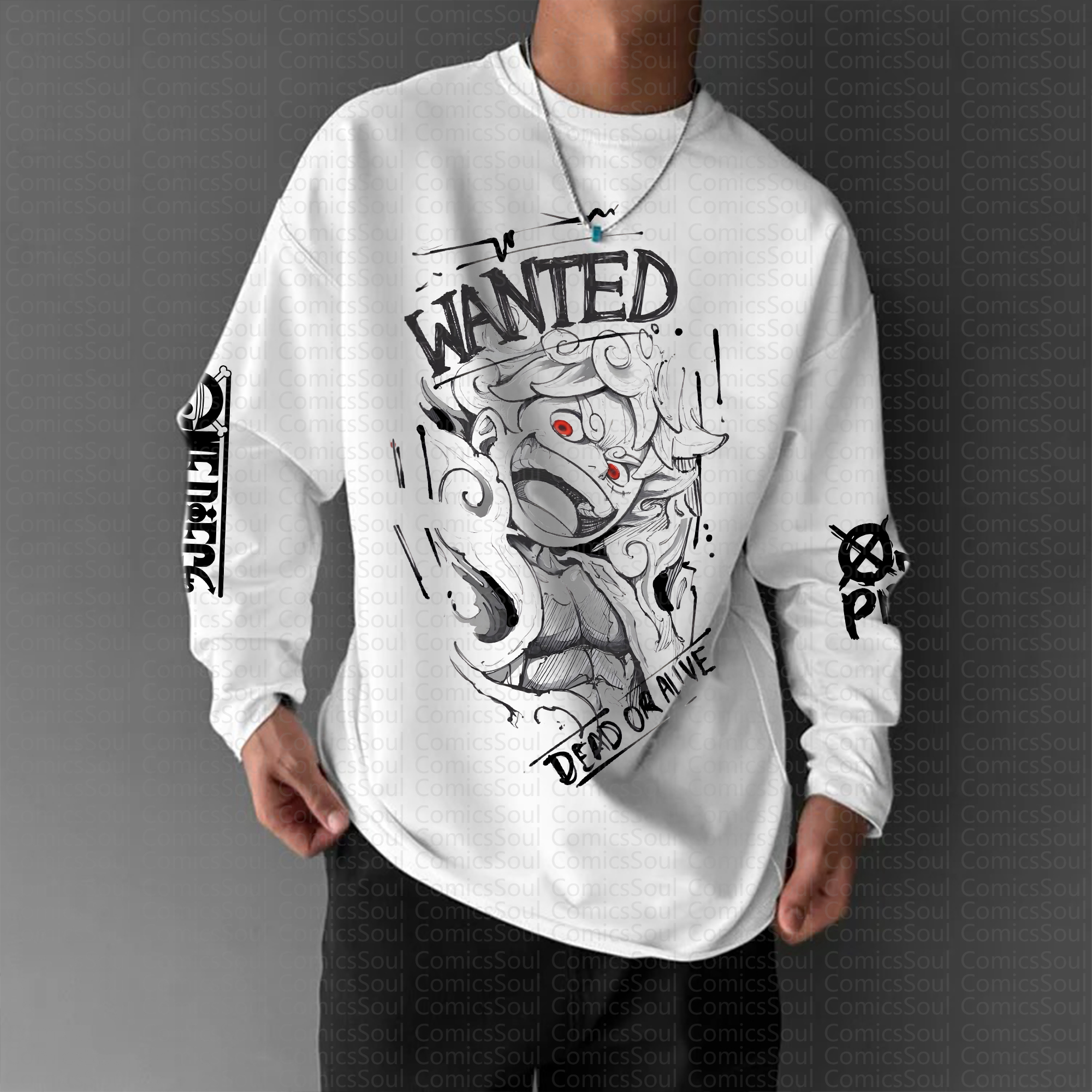 Unisex “One Piece” Anime Graphic Streetwear Vintage Long-Sleeved T-shirt