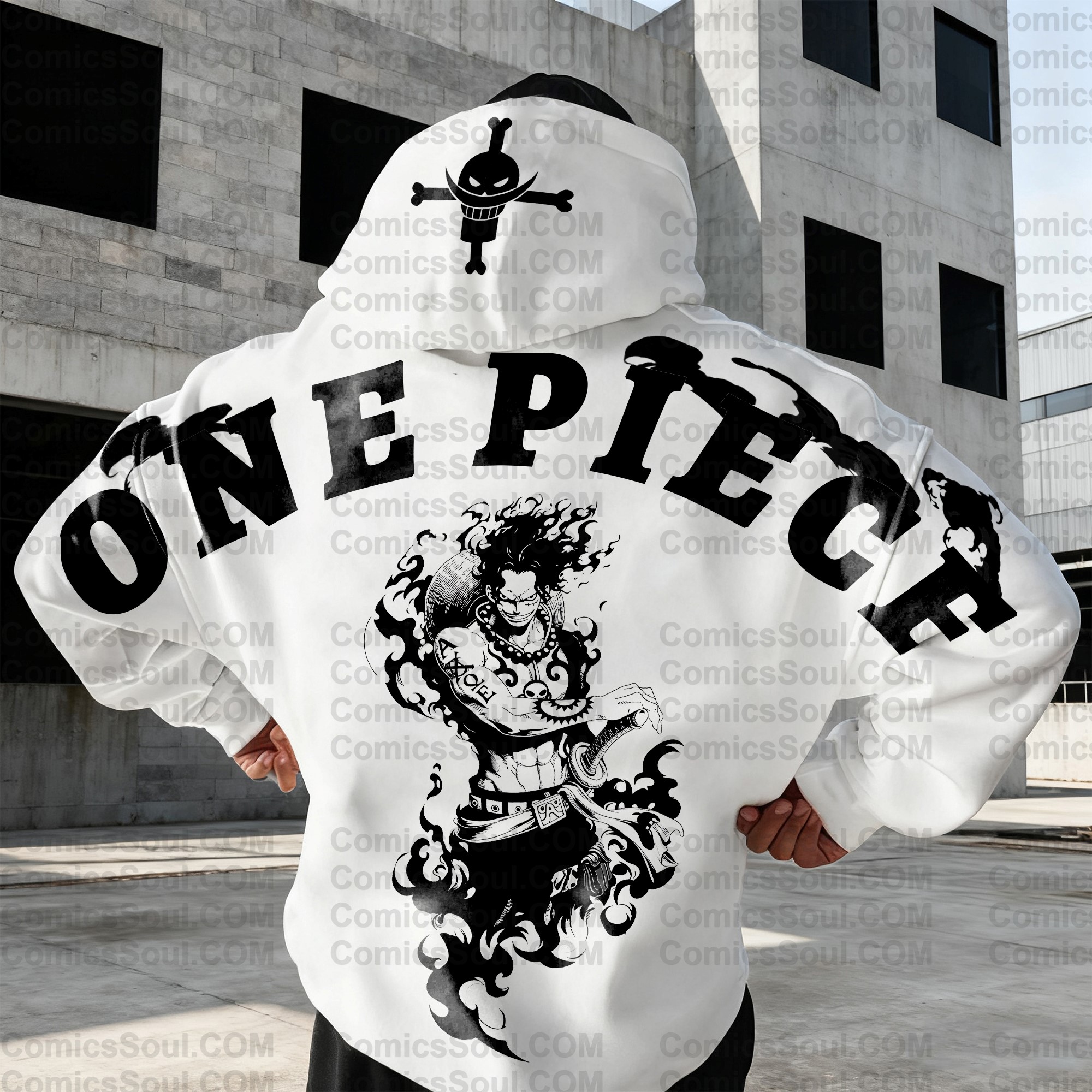 (Plus Velvet)Unisex Anime Graphic Streetwear Vintage Hoodie