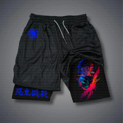 Unisex “ Demon slayer ” Casual Streetwear Shorts