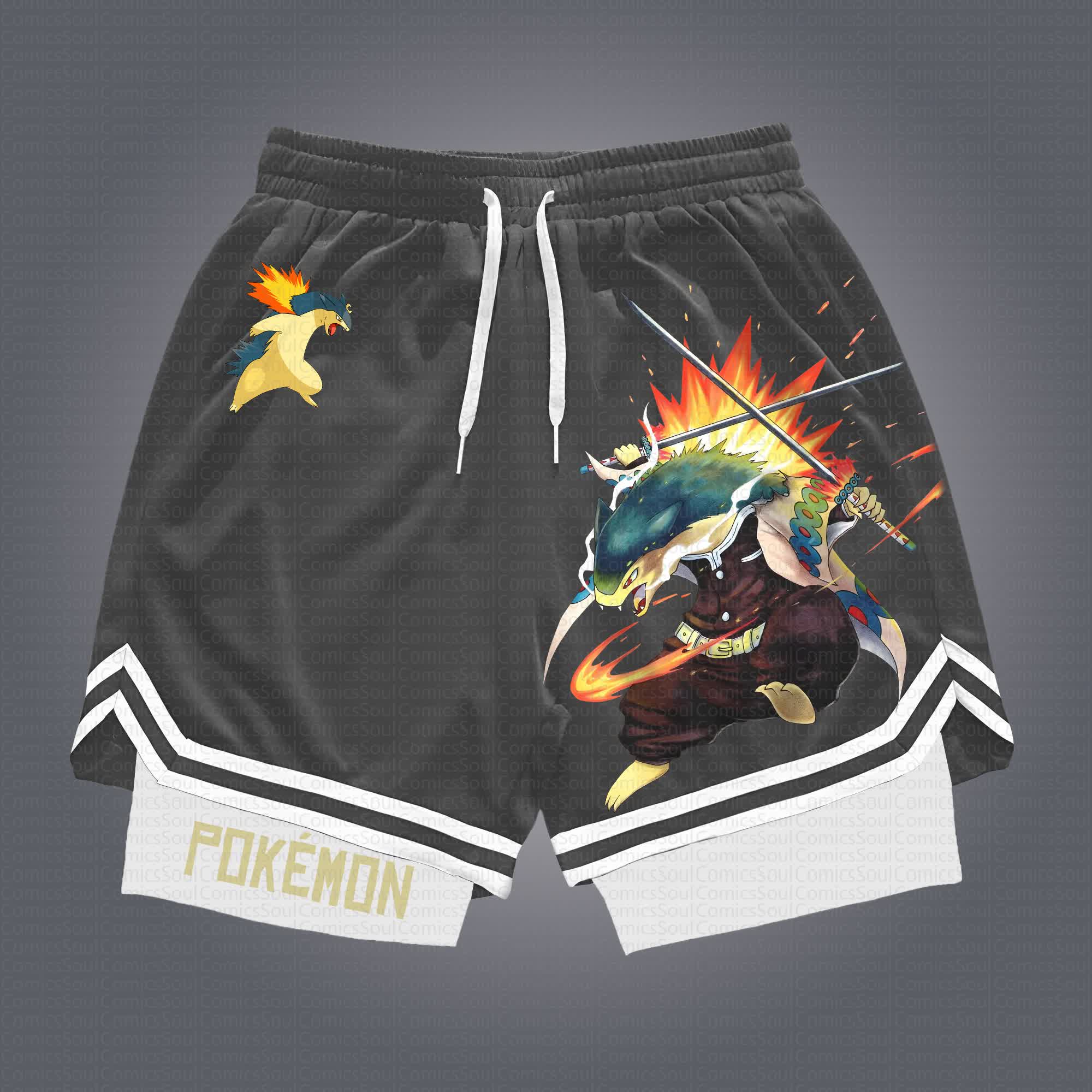 Unisex  “Pokémon” Casual Anime Streetwear Shorts