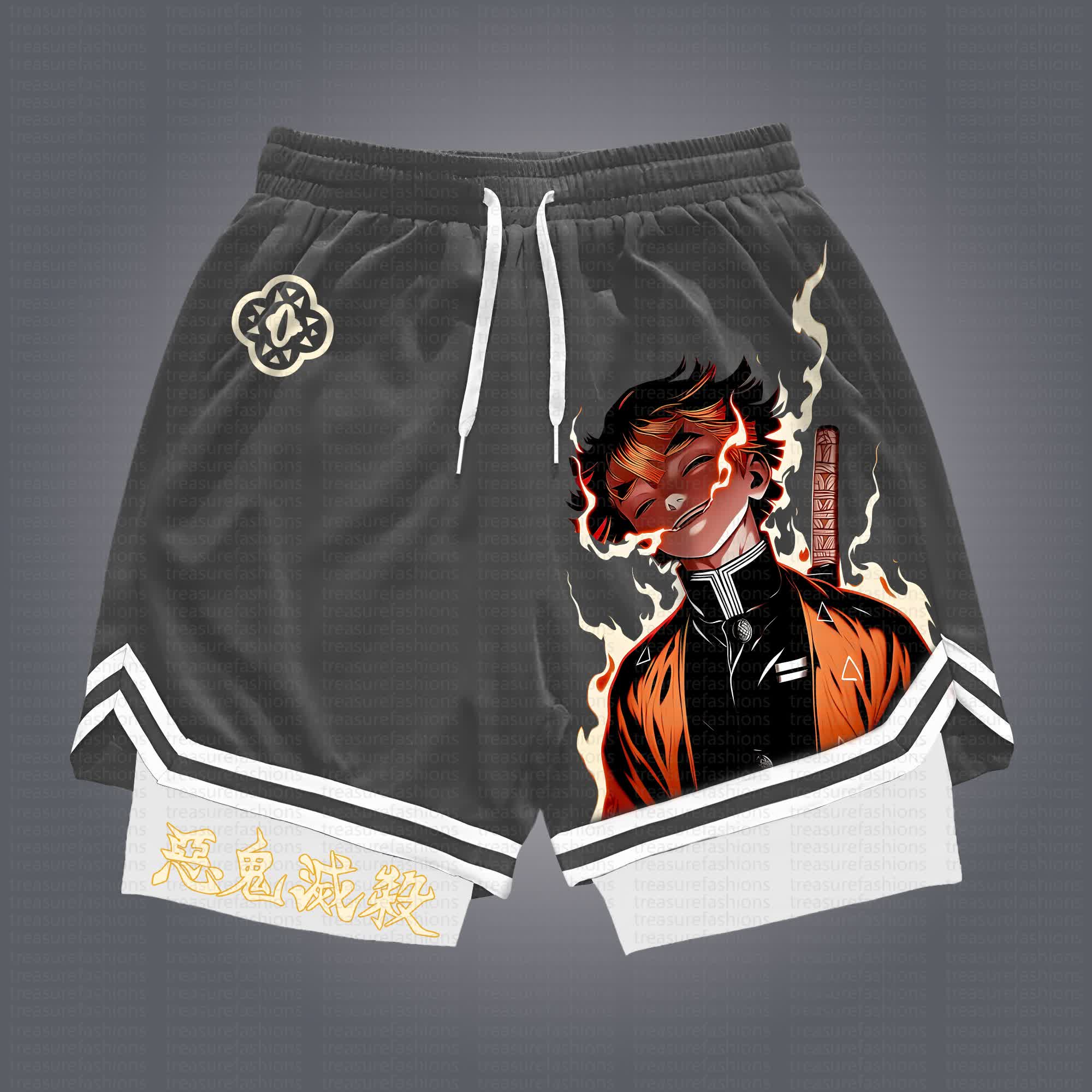 Unisex “Demon Slayer” Casual Anime Streetwear Shorts