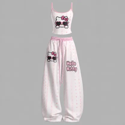 Hello Kitty Top & Elasticated Trousers Two-Piece Set