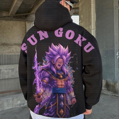 Unisex Graphic Streetwear Vintage Plush Hoodie