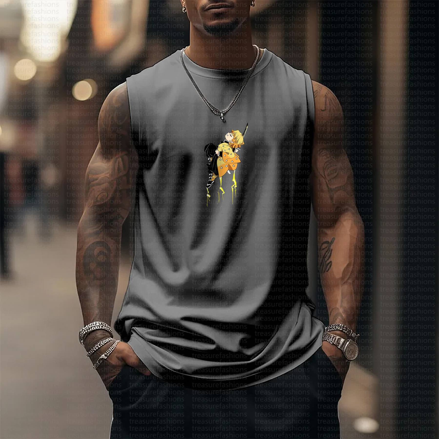 Unisex “Demon Slayer” Casual Anime  Tank Top