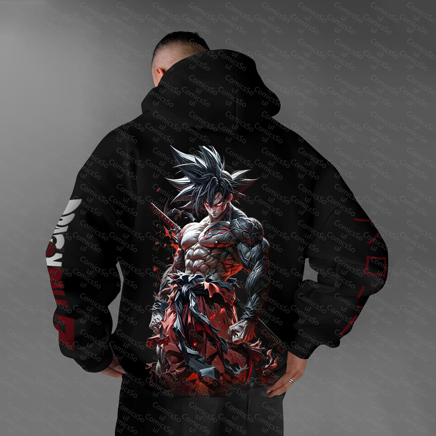 Unisex Anime Graphic Streetwear Vintage Hoodie