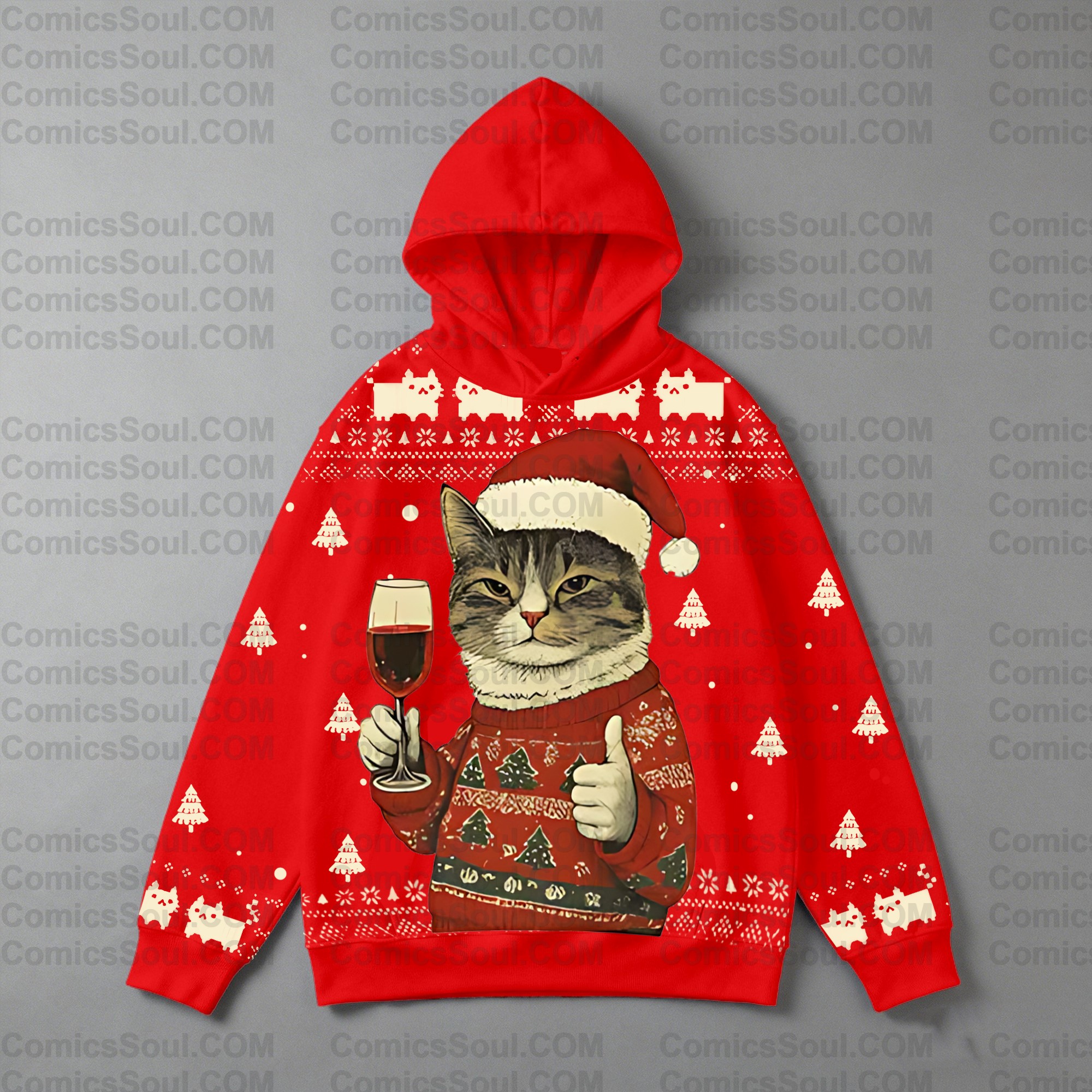 Plus Velvet Unisex Anime Graphic Streetwear Vintage Hoodie