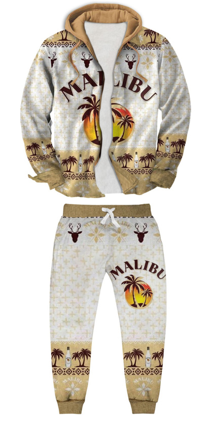 Unisex Fake Two Gradient Plaid Long-Sleeved Shirts Jacket Set