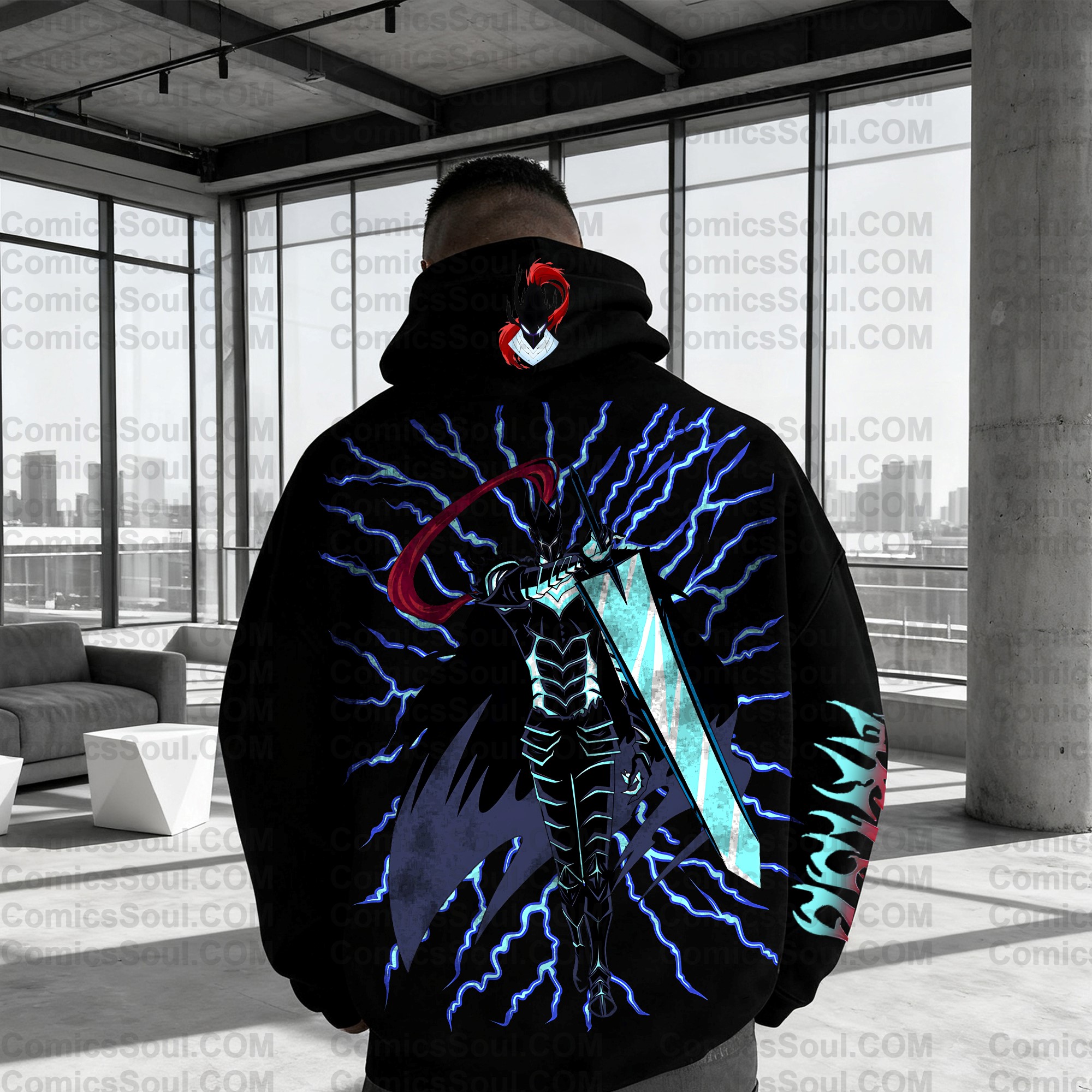 Unisex Anime Graphic Streetwear Wintage Plush Hoodie