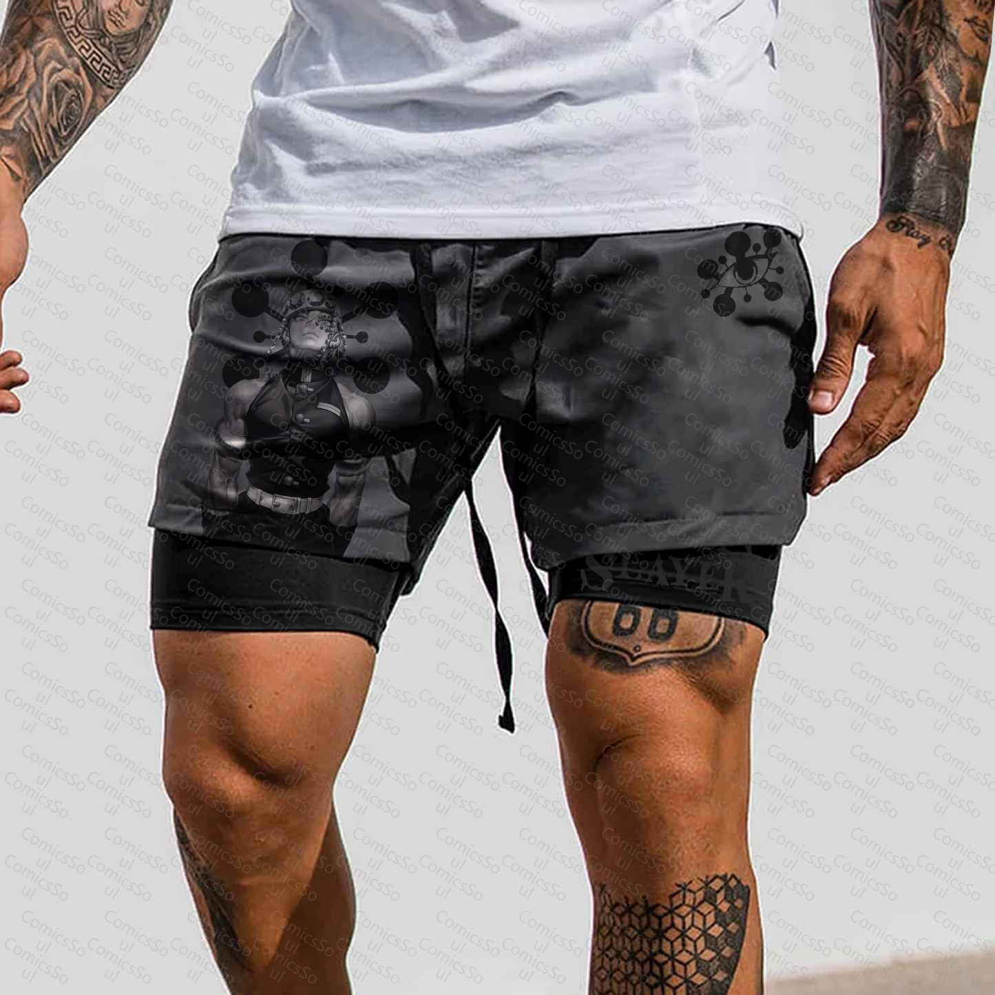 Unisex  “Demon Slayer” Casual Anime Streetwear Shorts