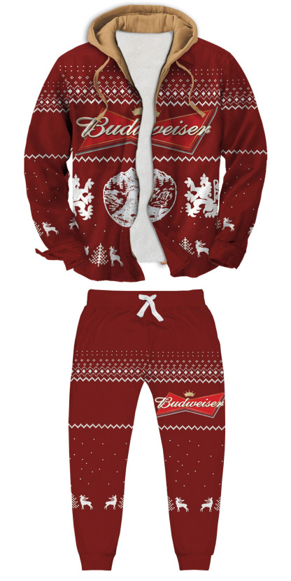 Unisex 3D Printed Bill’S Blend Rosé Ugly Christmas Sweatshirt