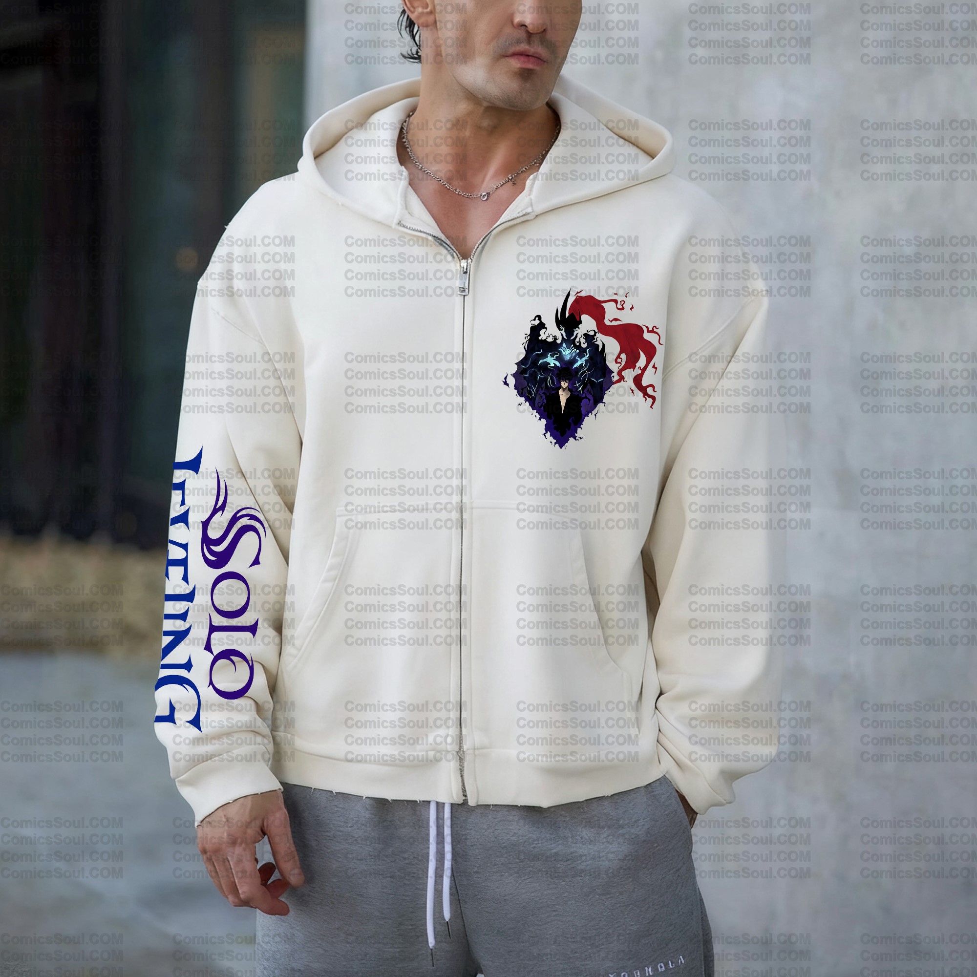 Unisex Graphic Streetwear Vintage Zipper Cardigan Plush Hoodie