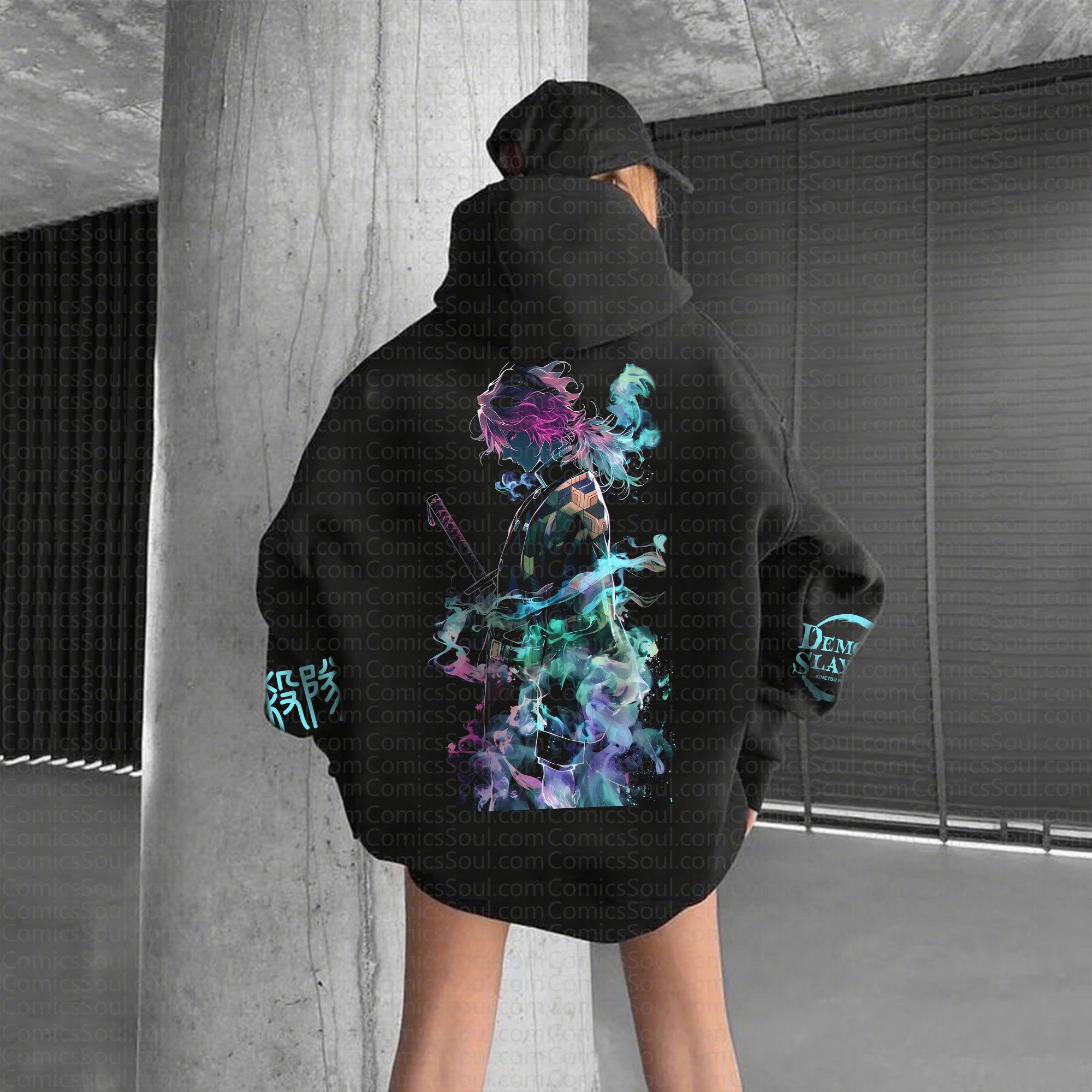 " Demon Slayer " Anime Inspired Vintage Hoodie