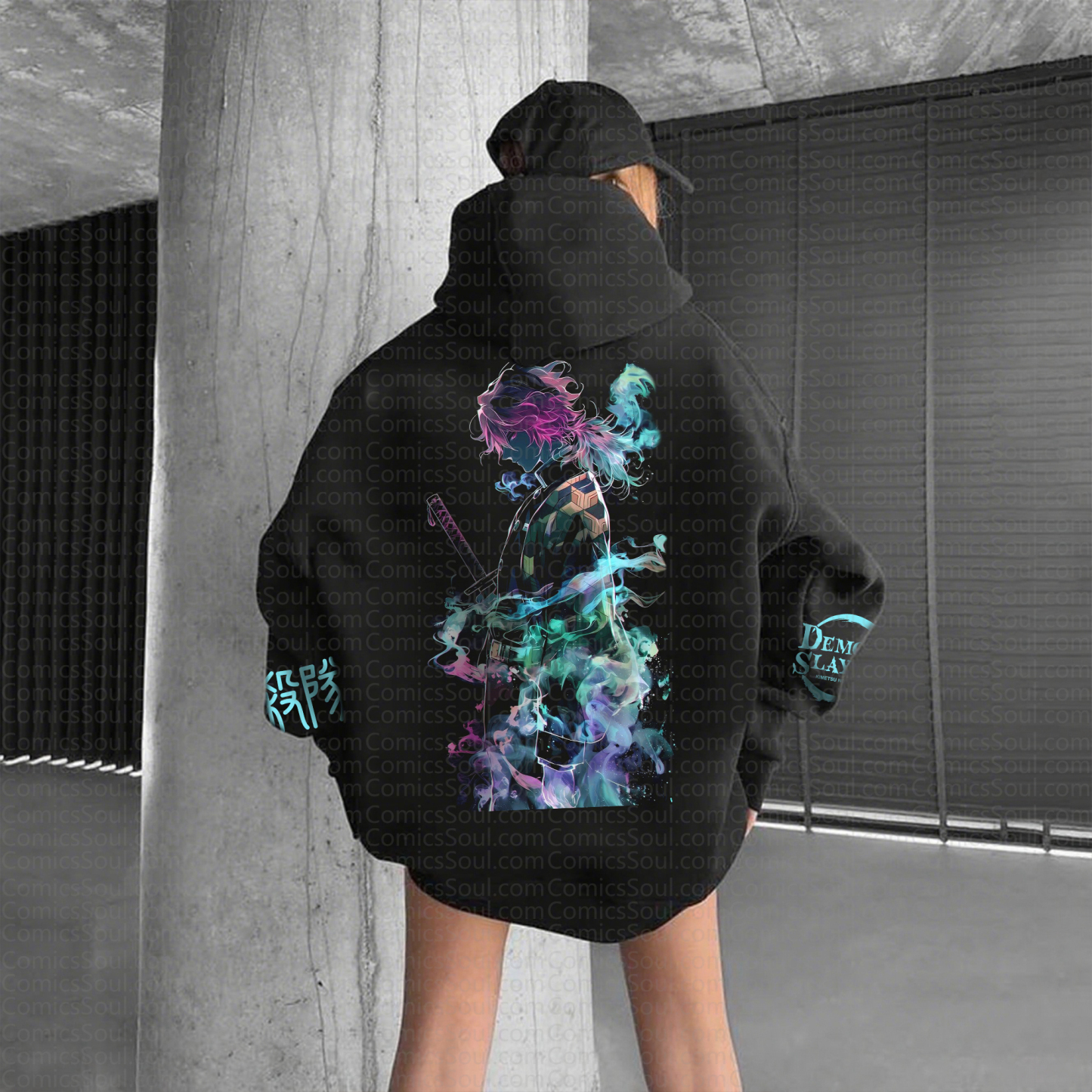 " Demon Slayer " Anime Inspired Vintage Hoodie