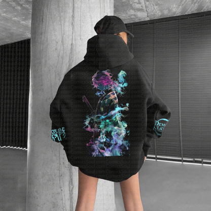 " Demon Slayer " Anime Inspired Vintage Hoodie