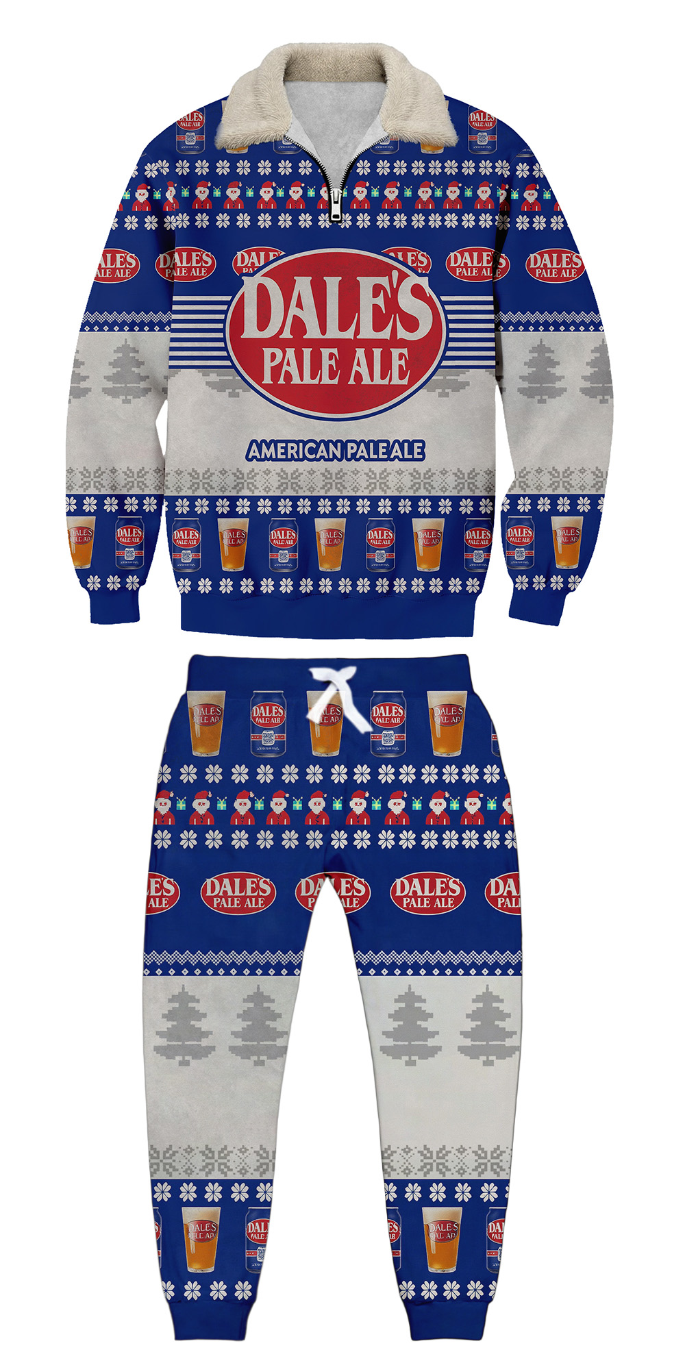 Unisex  3D Printed Dale's Pale Ale Ugly Christmas Sweatshirt Set
