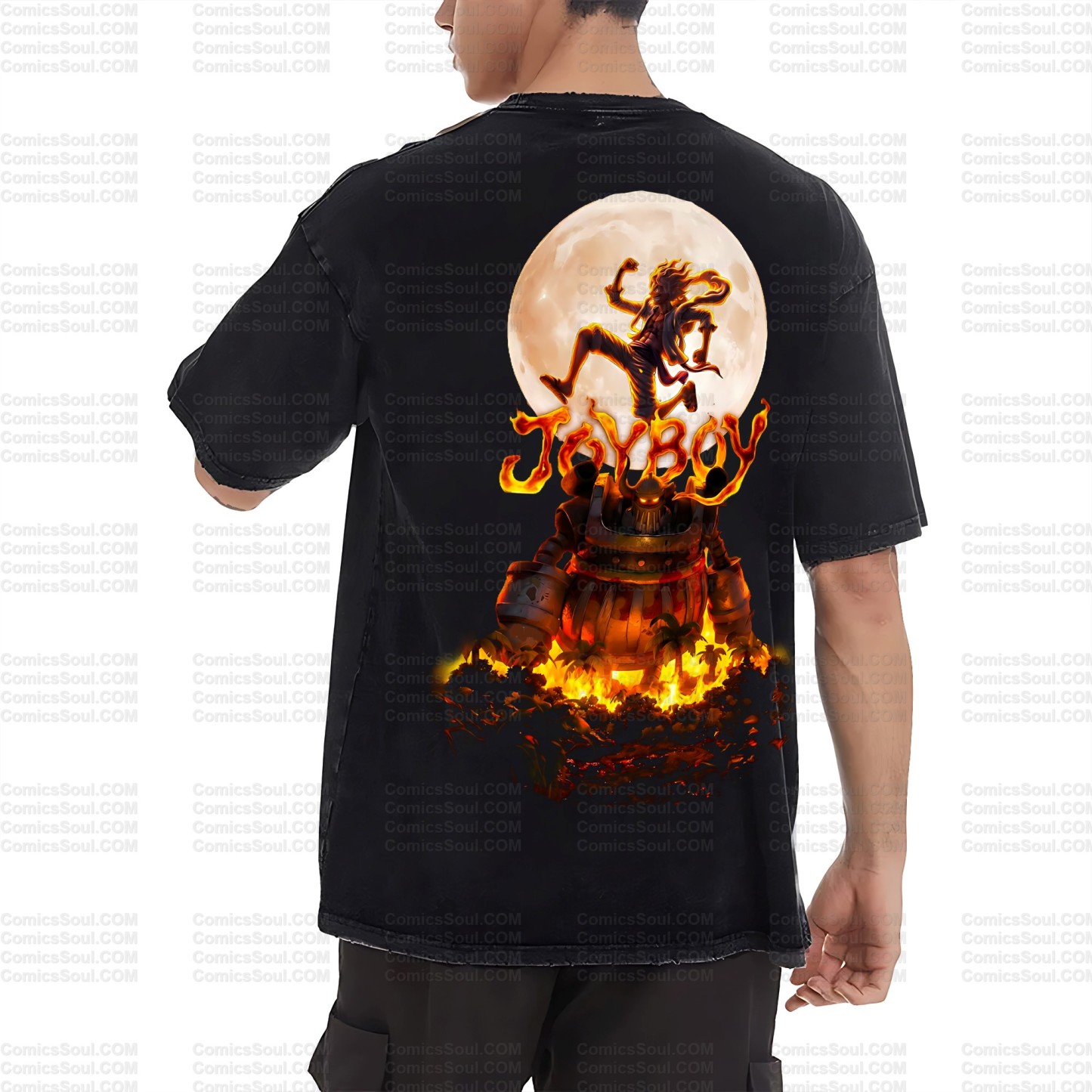 Unisex Anime Inspired Vintage Washed T-Shirt