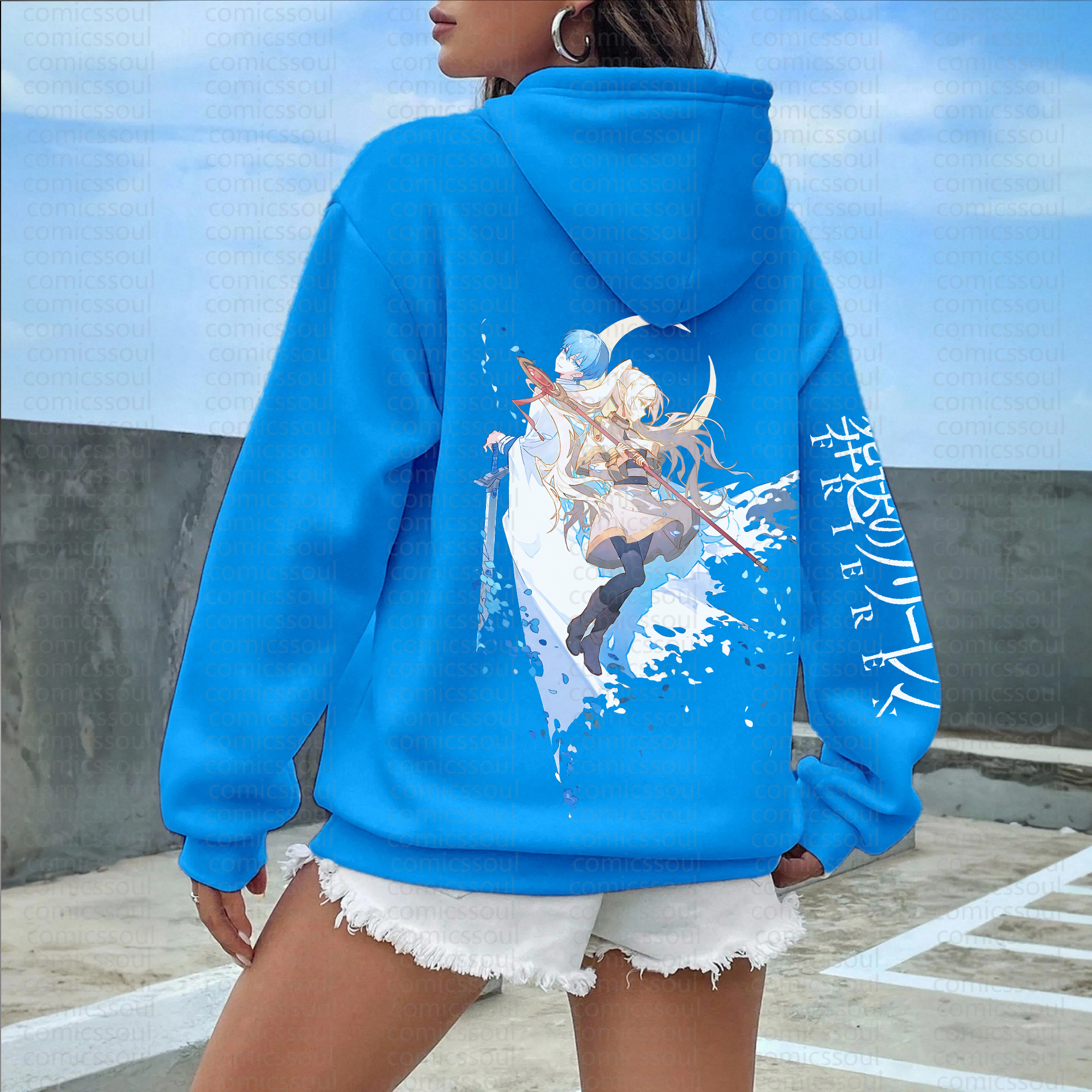 "Frieren: Beyond Journey's End" Anime Inspired Vintage Hoodie
