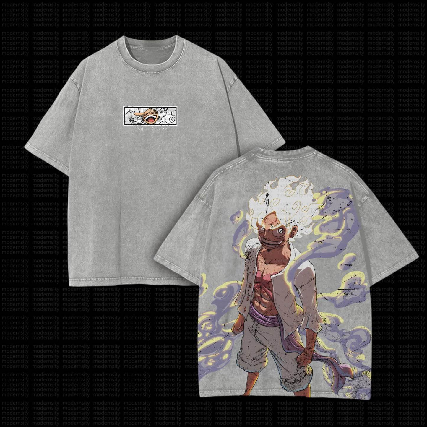 Unisex “One Piece” Anime Series Casual Washed T-shirt