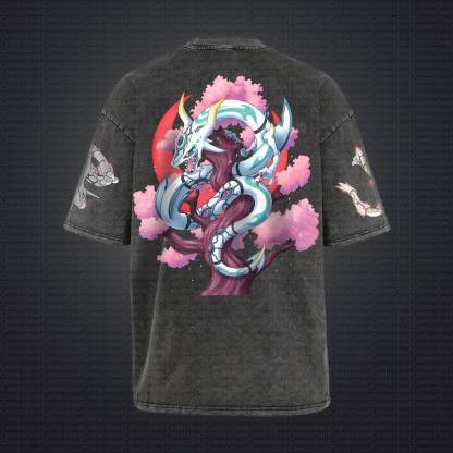 Unisex "Pokémon" Anime Style Vintage Washed T-Shirt