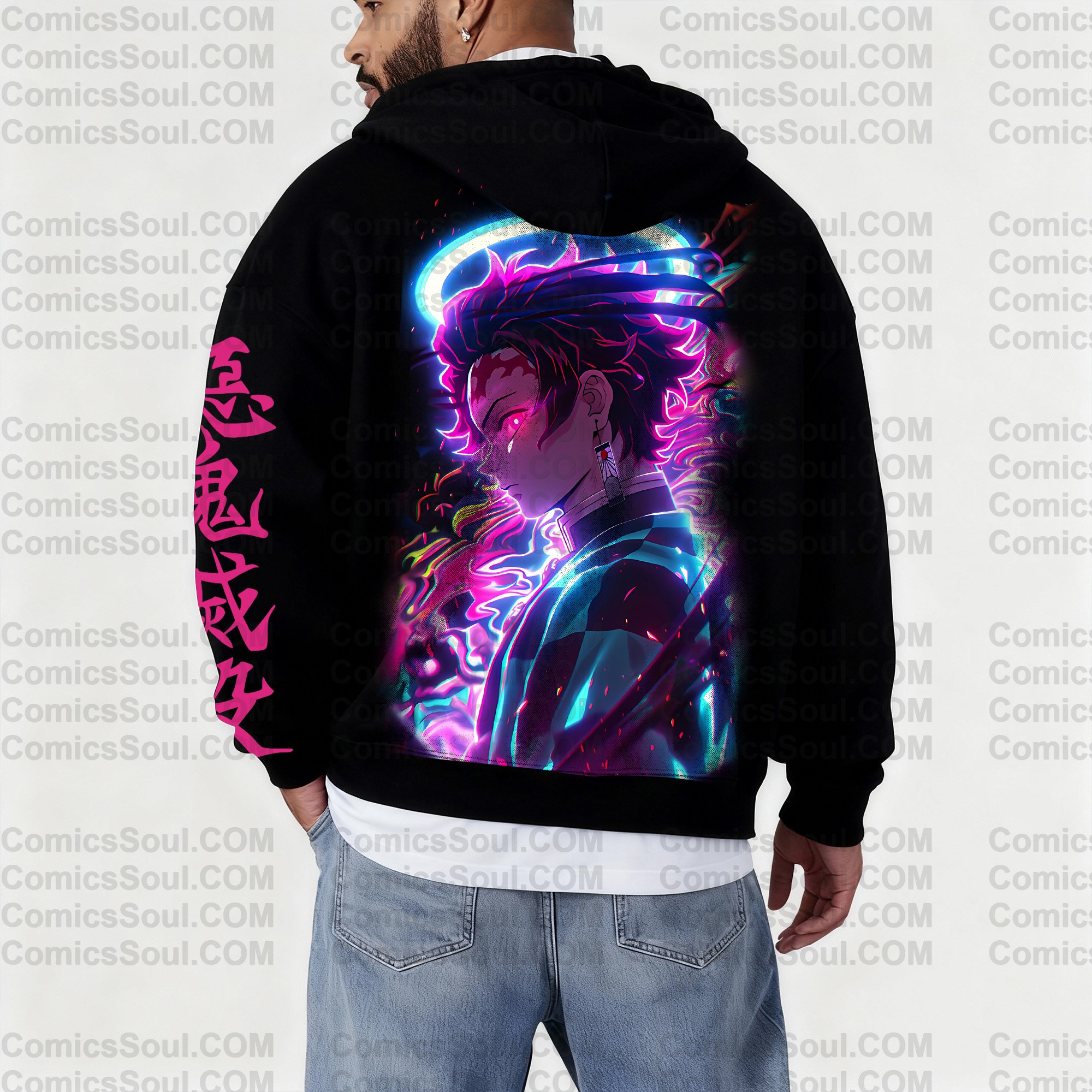 Unisex Graphic Streetwear Vintage Zipper Cardigan Plush Hoodie