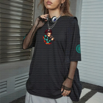 "Demon Slayer" Anime Inspired Vintage T-Shirt