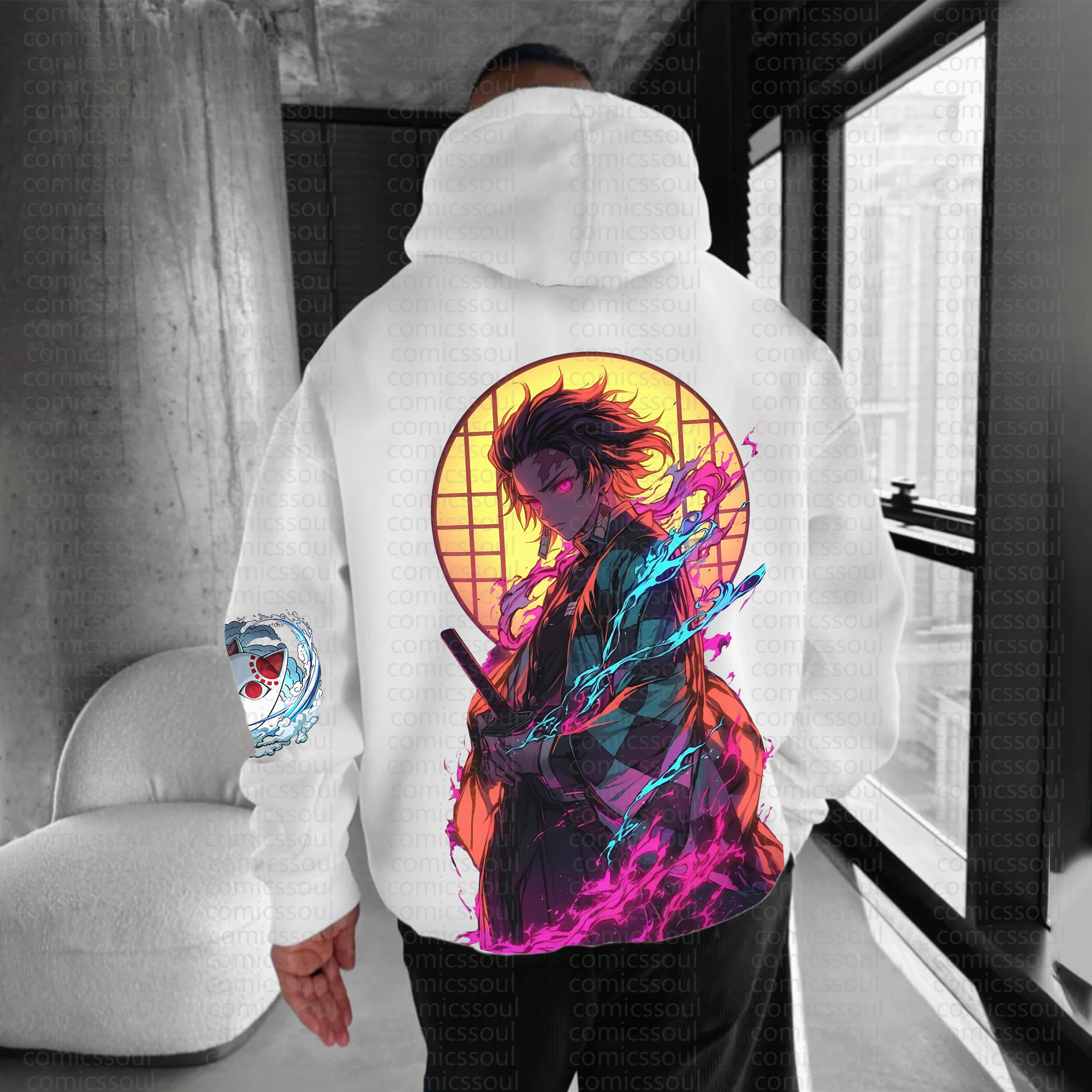 Unisex Anime Graphic Streetwear Vintage Hoodie丨Demon Slayer
