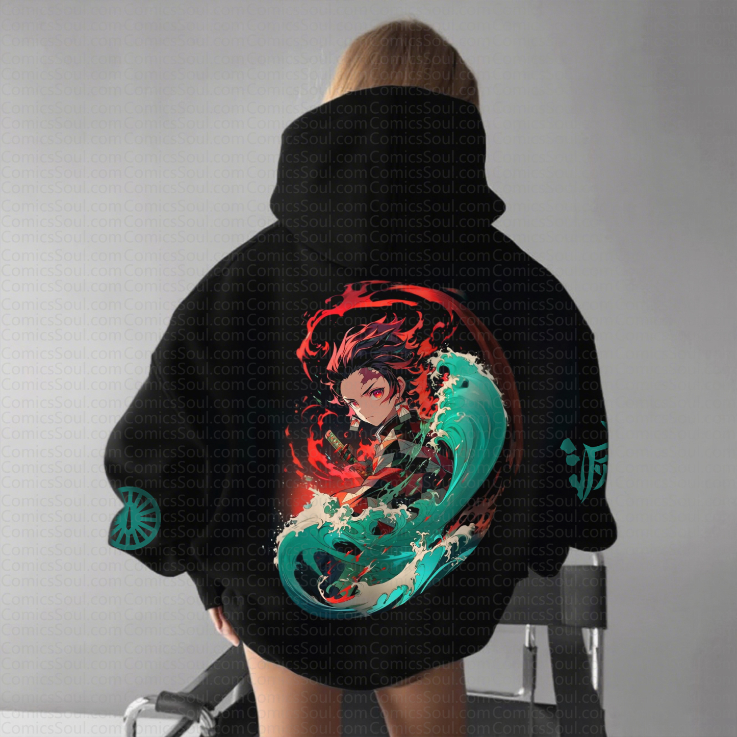 " Demon Slayer " Anime Inspired Vintage Hoodie
