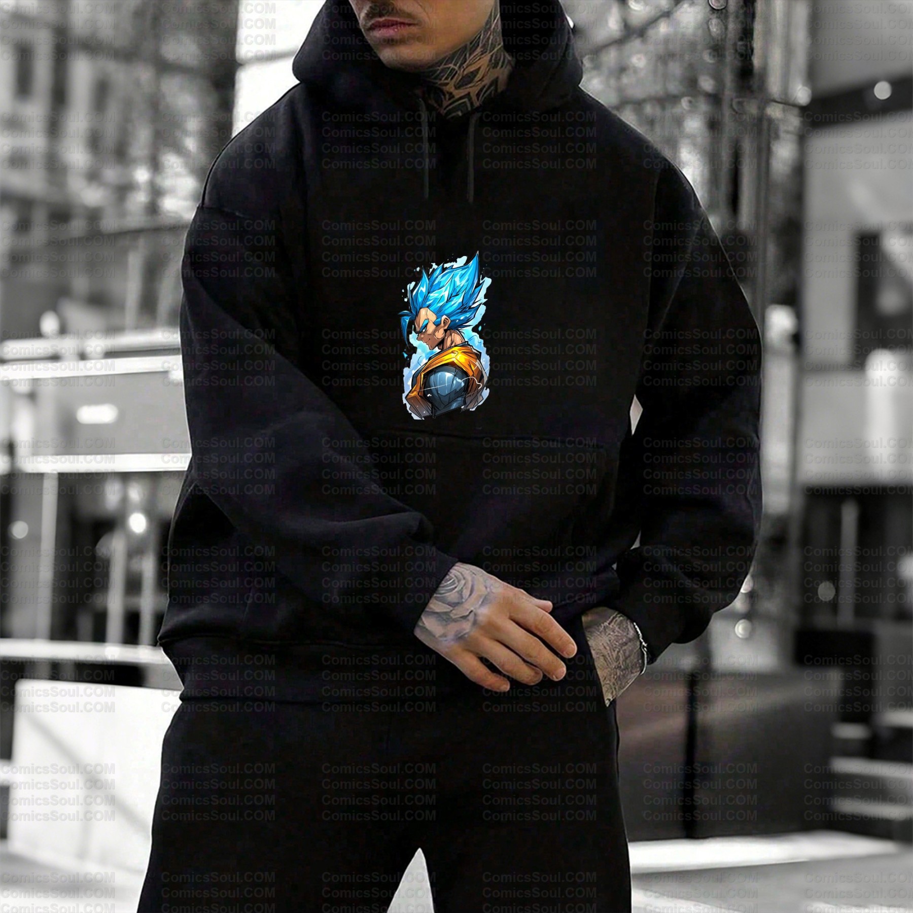 Unisex Graphic Streetwear Vintage Plush Hoodie