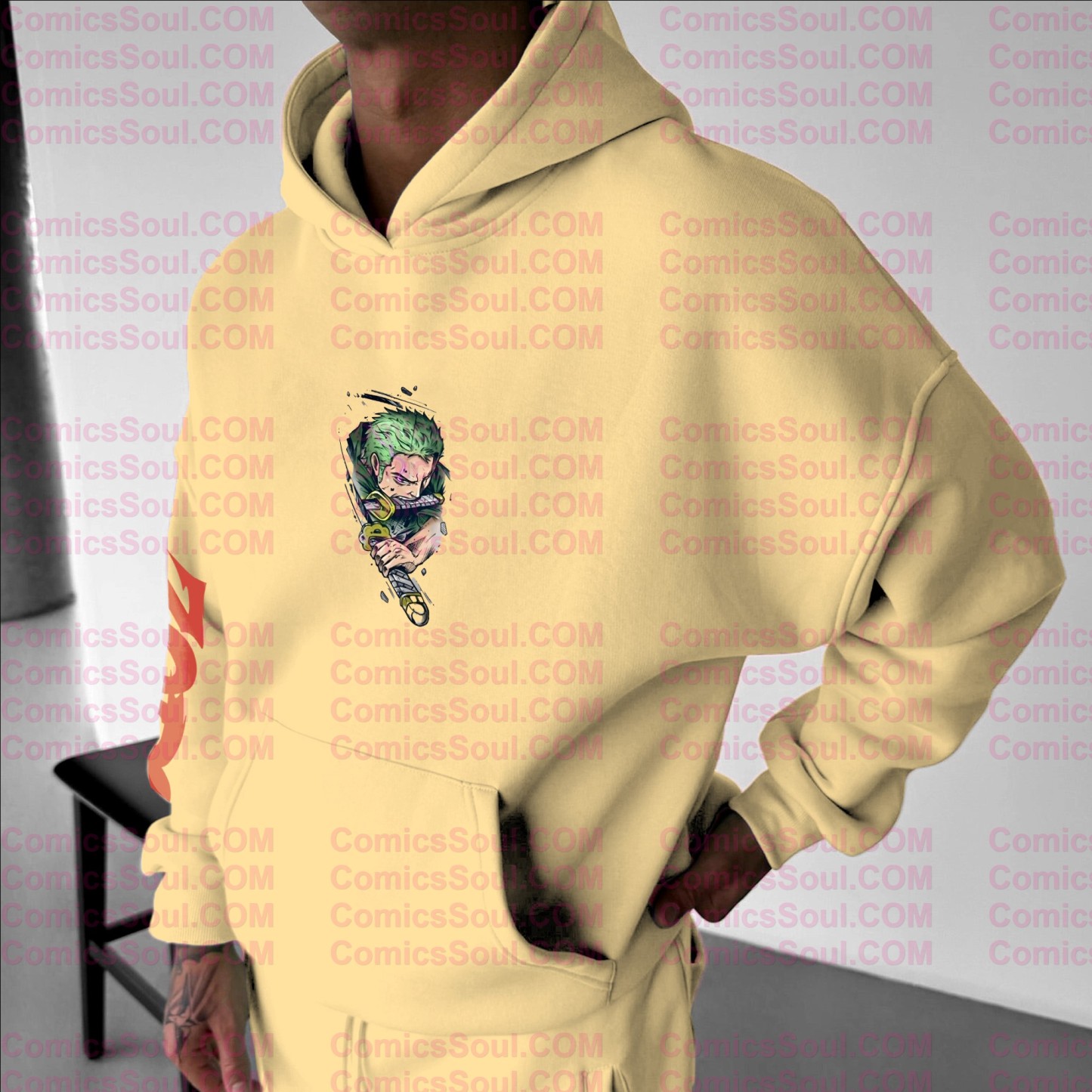 plus velvetUnisex Anime Graphic Streetwear Vintage Hoodie