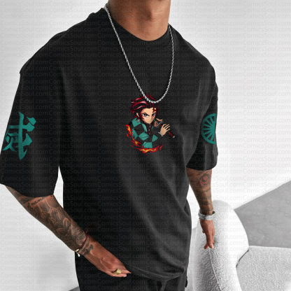Unisex "Demon slayer" Anime Inspired Vintage T-Shirt