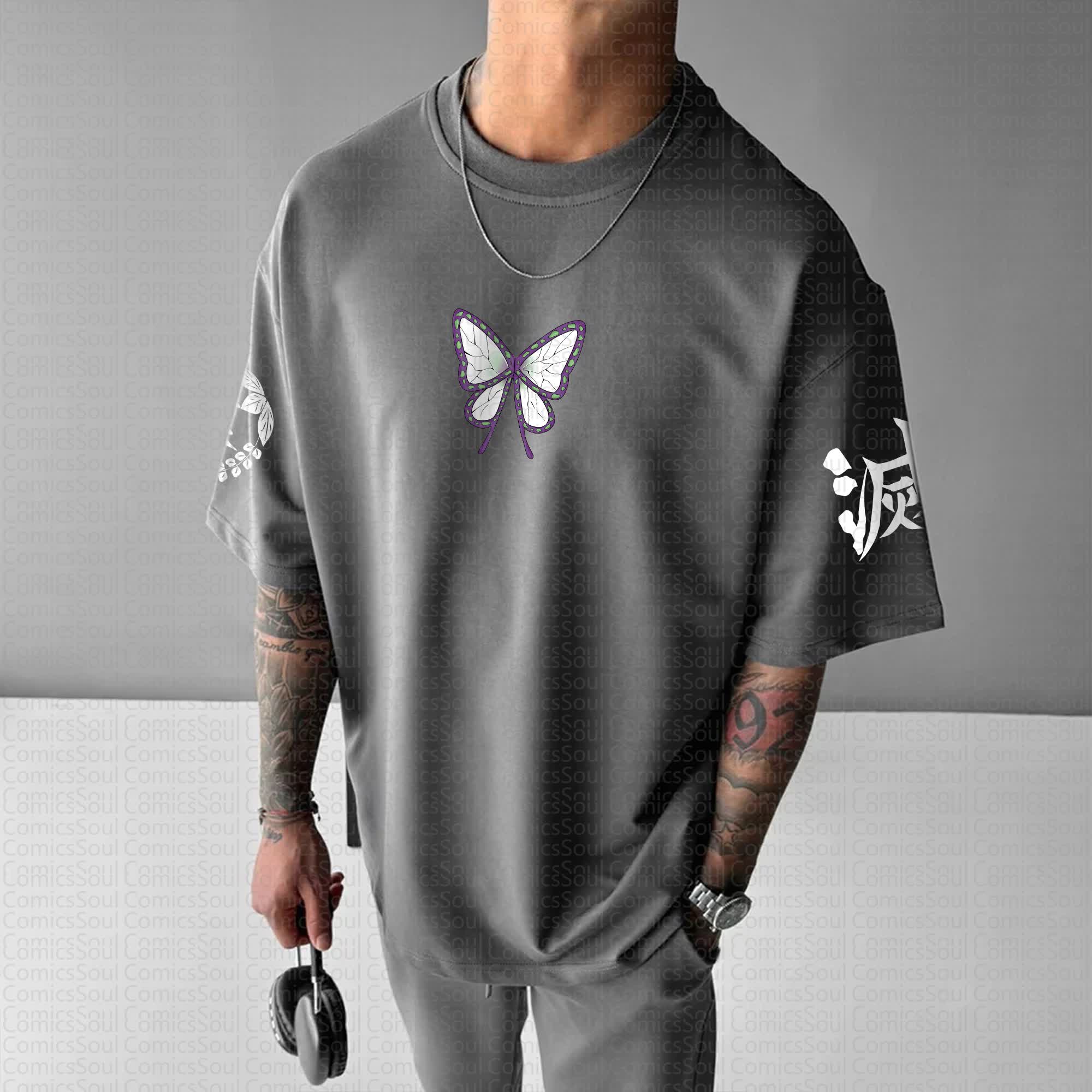 Unisex Anime Inspired Vintage T-Shirt丨Demon Slayer X Pokémon