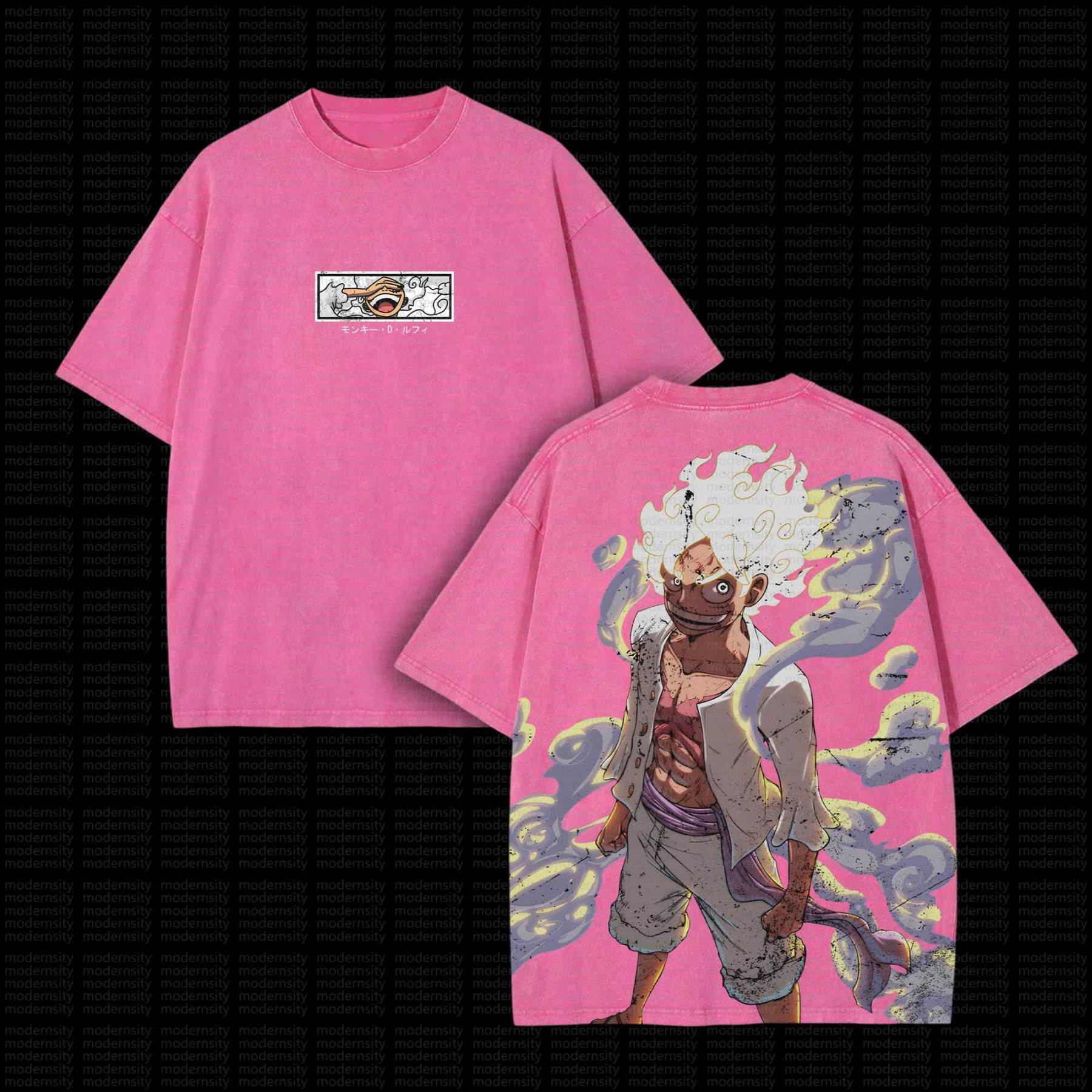 Unisex “One Piece” Anime Series Casual Washed T-shirt