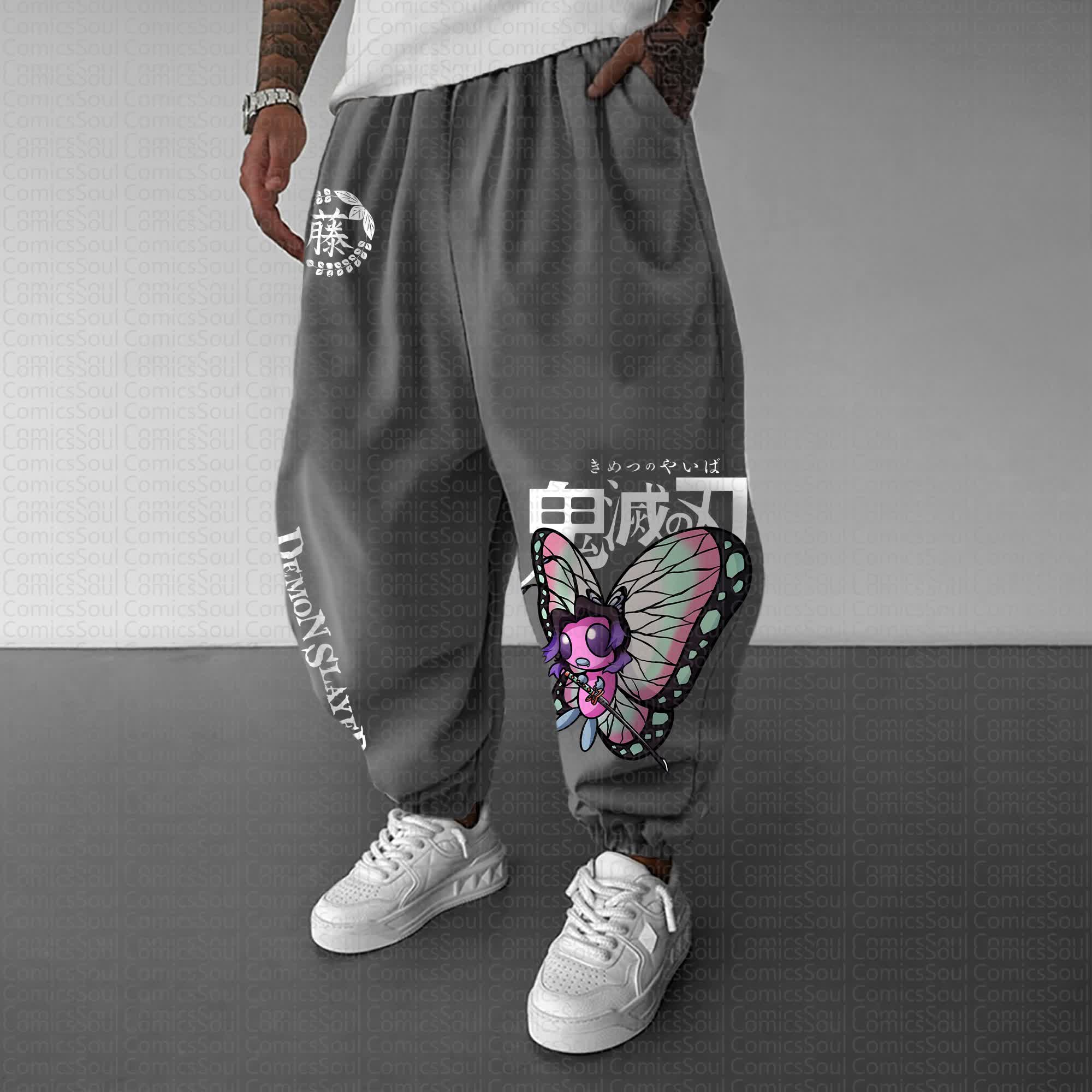 Unisex Anime Inspired Vintage Pants丨Demon Slayer X Pokémon