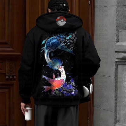 Unisex Graphic Streetwear Vintage Zipper Cardigan Plush Hoodie