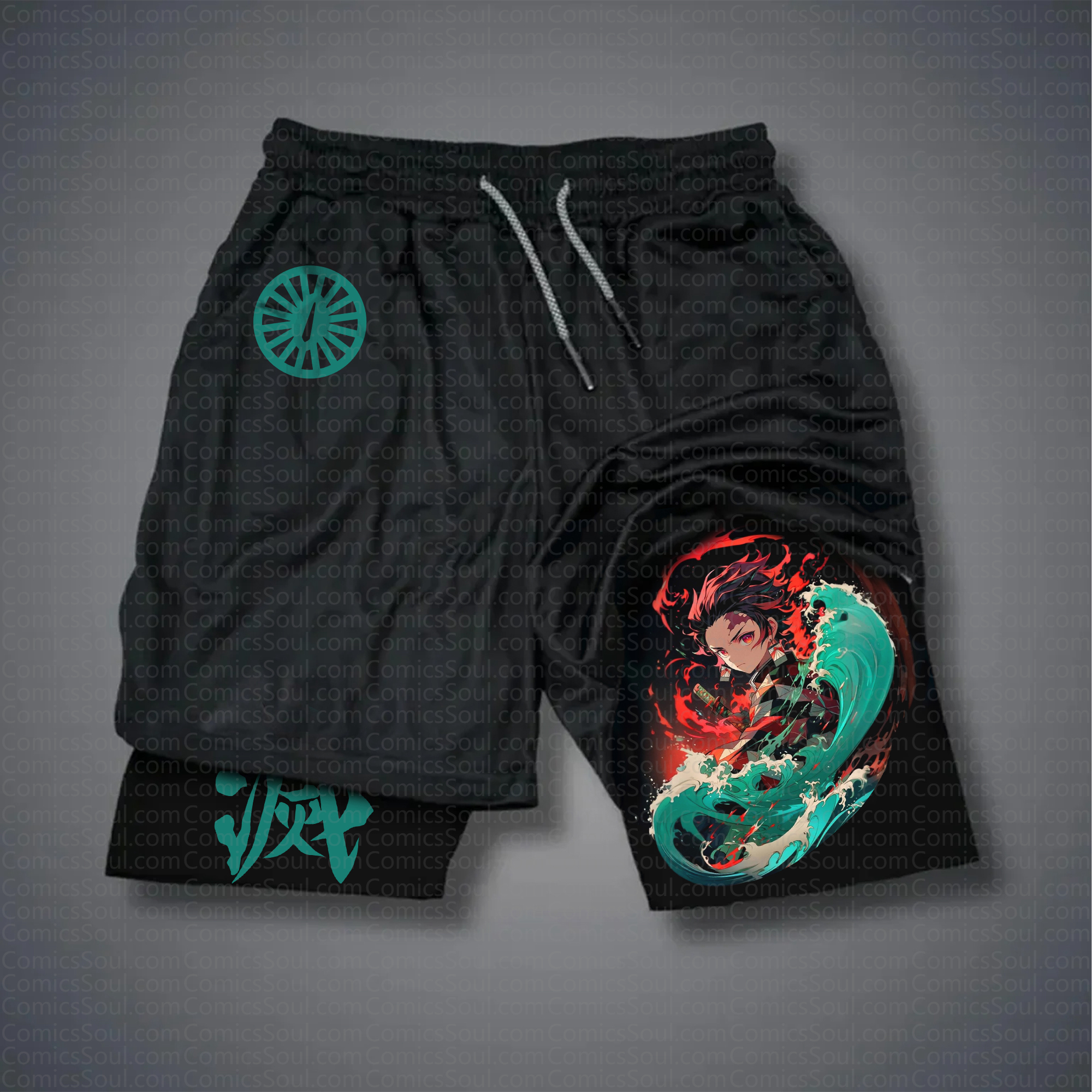 Unisex “ Demon slayer ” Casual Streetwear Shorts