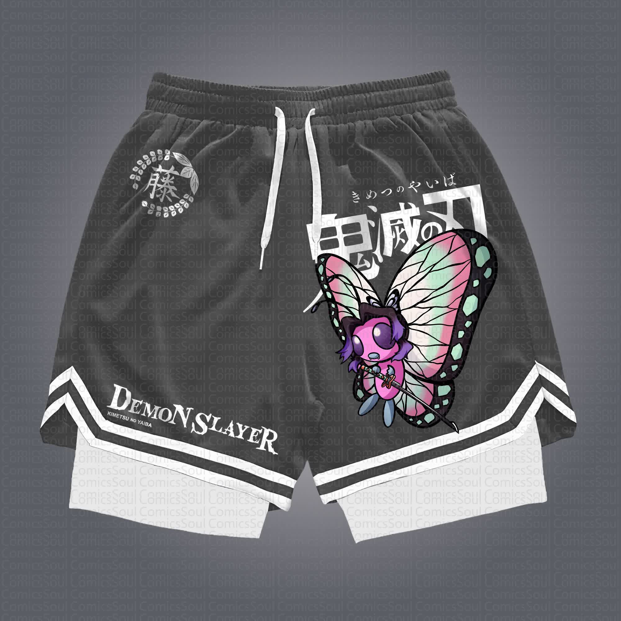 Unisex Casual Anime Streetwear Shorts 丨Demon Slayer X Pokémon