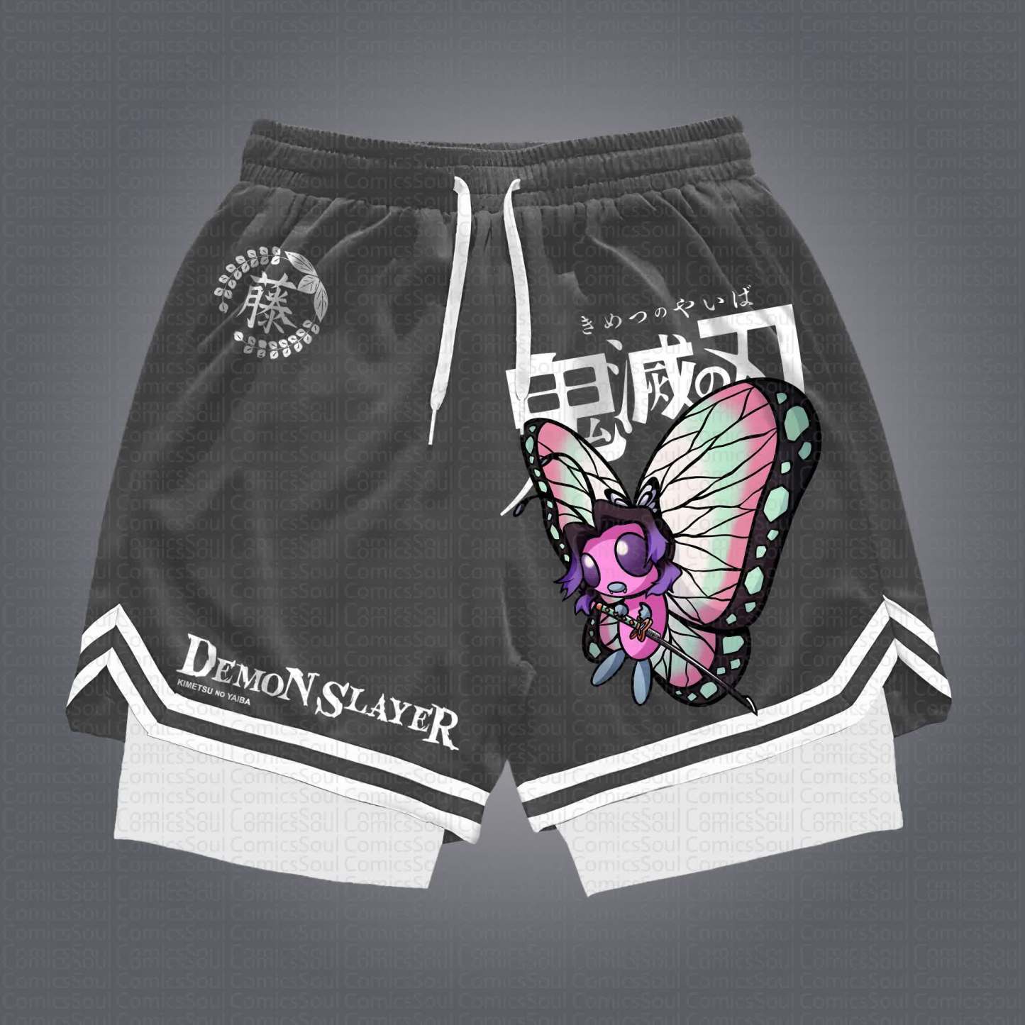 Unisex Casual Anime Streetwear Shorts 丨Demon Slayer X Pokémon
