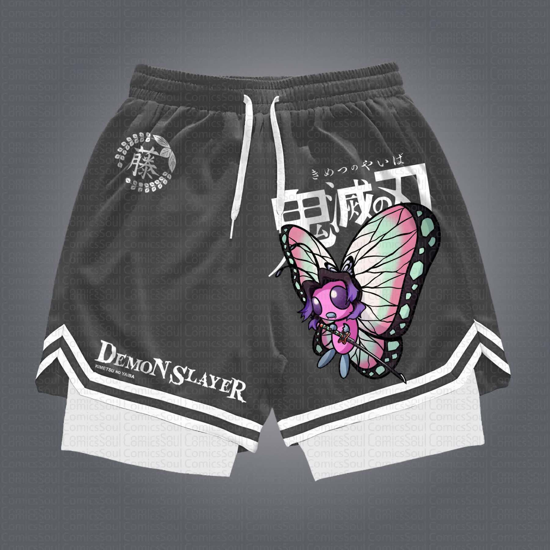 Unisex Casual Anime Streetwear Shorts 丨Demon Slayer X Pokémon