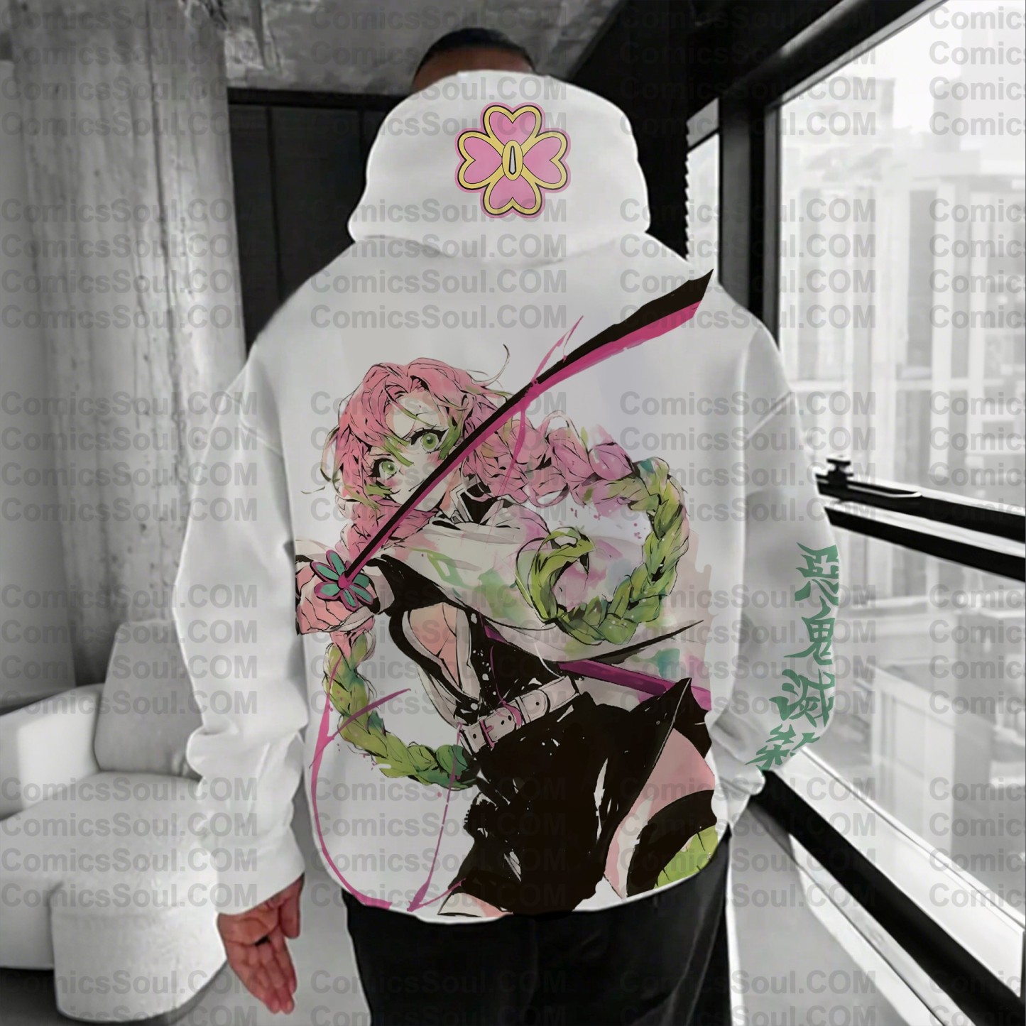 Unisex Anime Graphic Streetwear Vintage Hoodie丨Demon Slayer X Pokémon