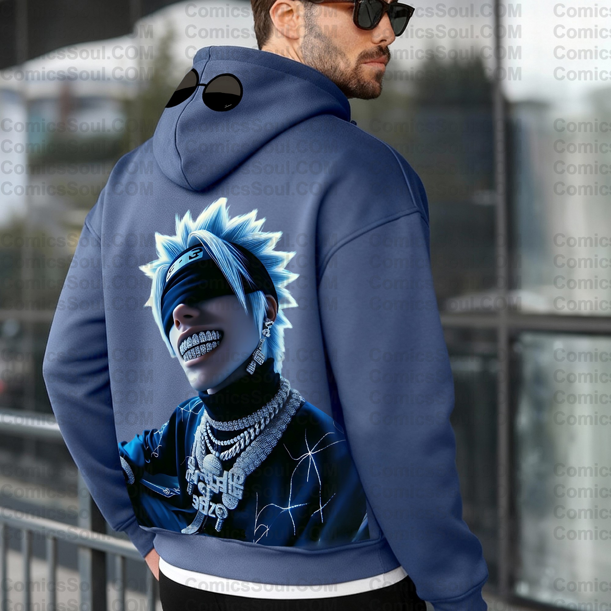 Unisex Graphic Streetwear Vintage Zipper Cardigan Plush Hoodie