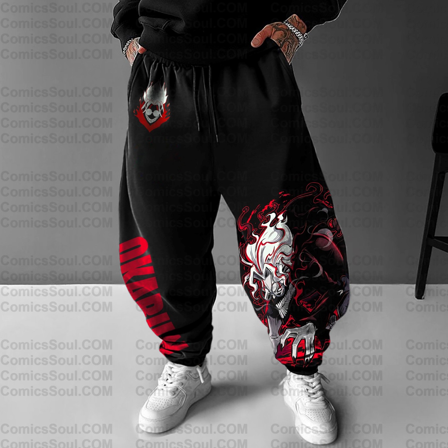 Unisex Anime Printed Gift Oversized Harem Pants