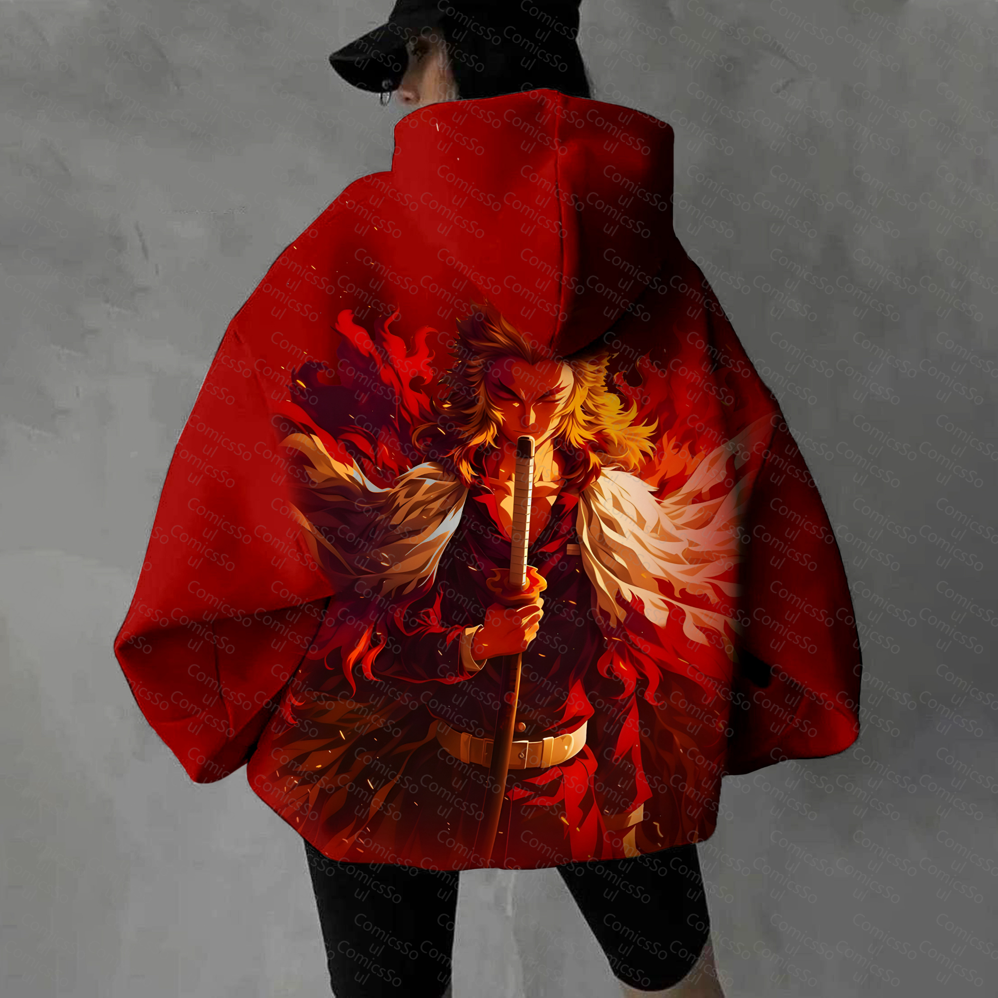 "Demon Slayer" Anime Inspired Vintage Hoodie