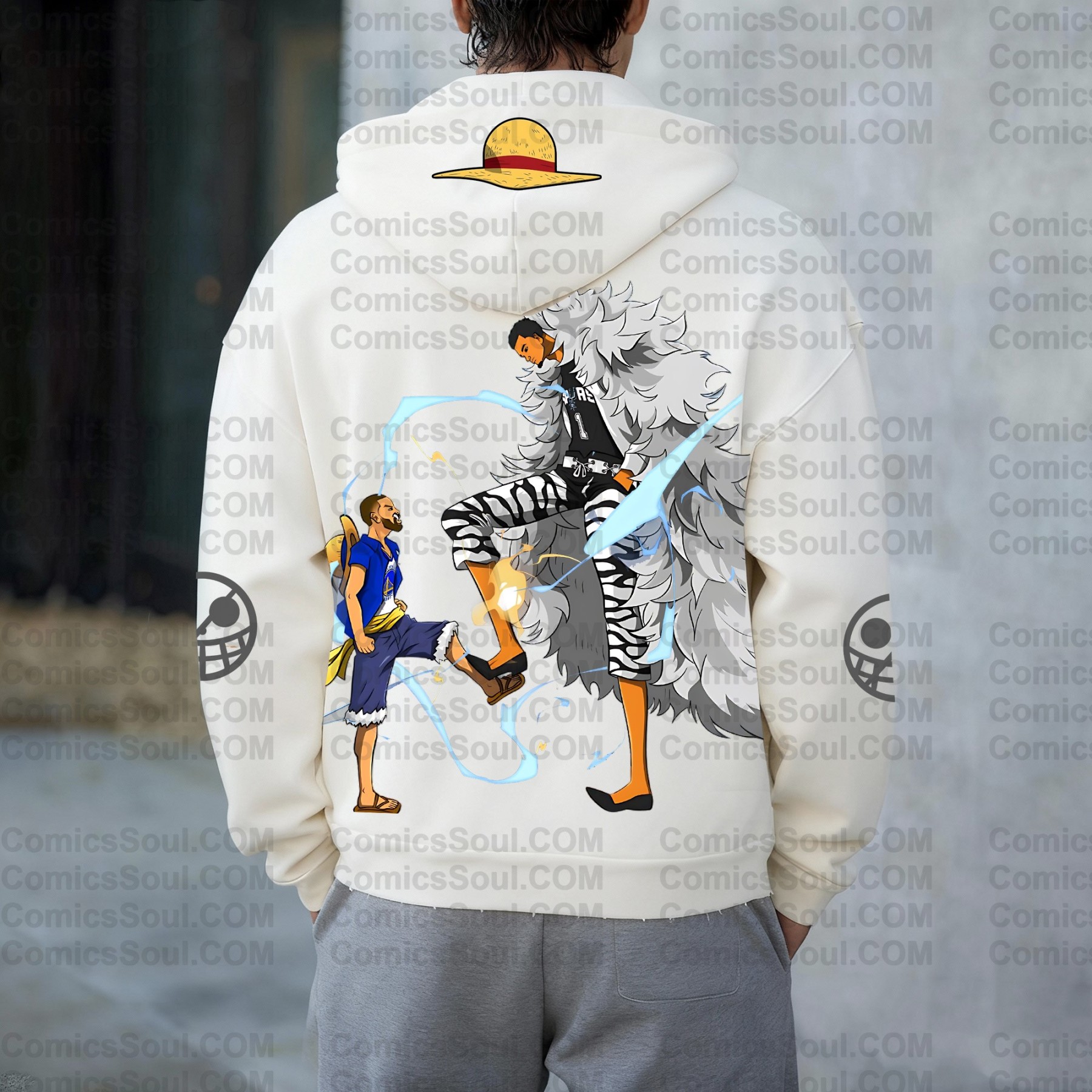 Unisex Graphic Streetwear Vintage Zipper Cardigan Plush Hoodie