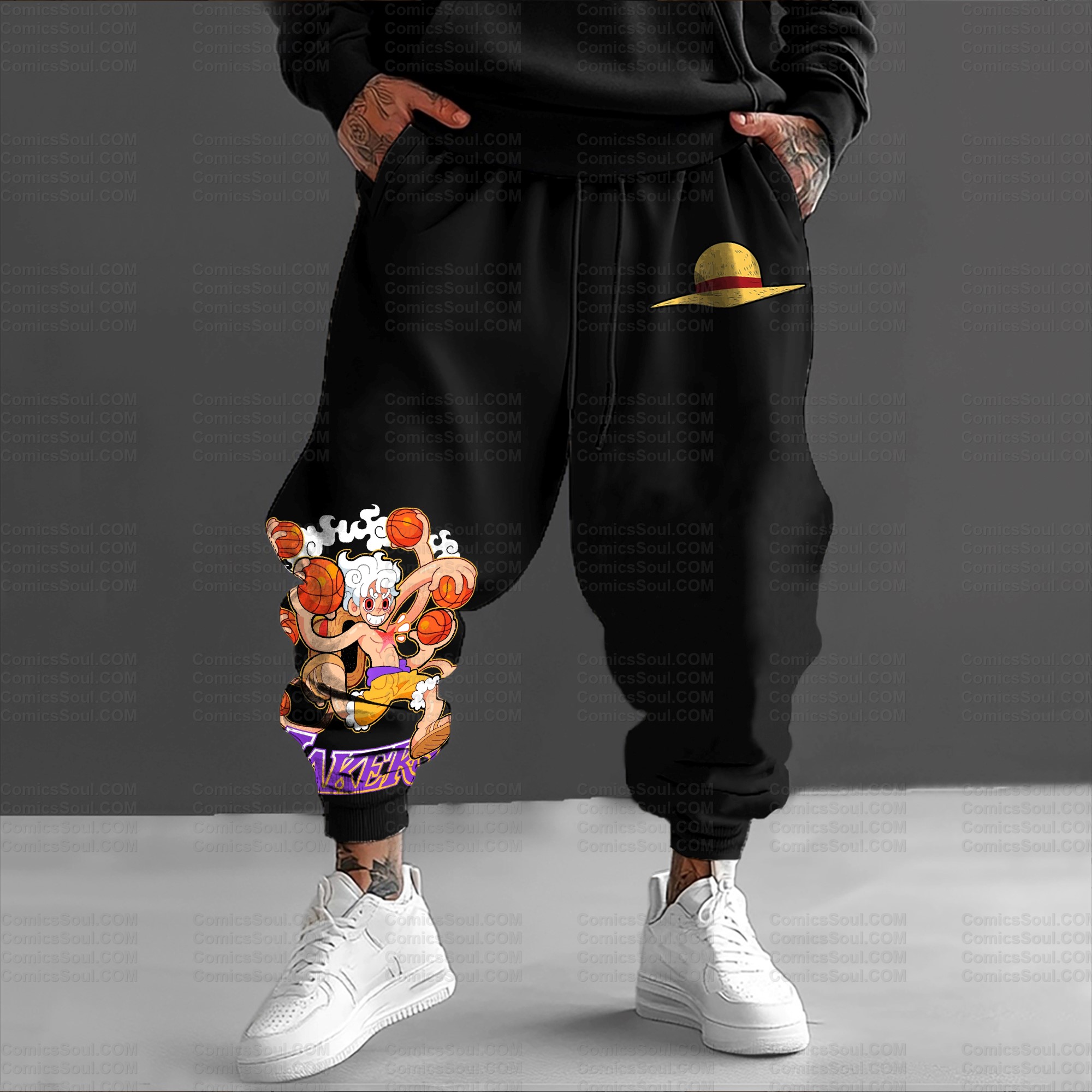 Unisex Anime Inspired Vintage Plush Pants