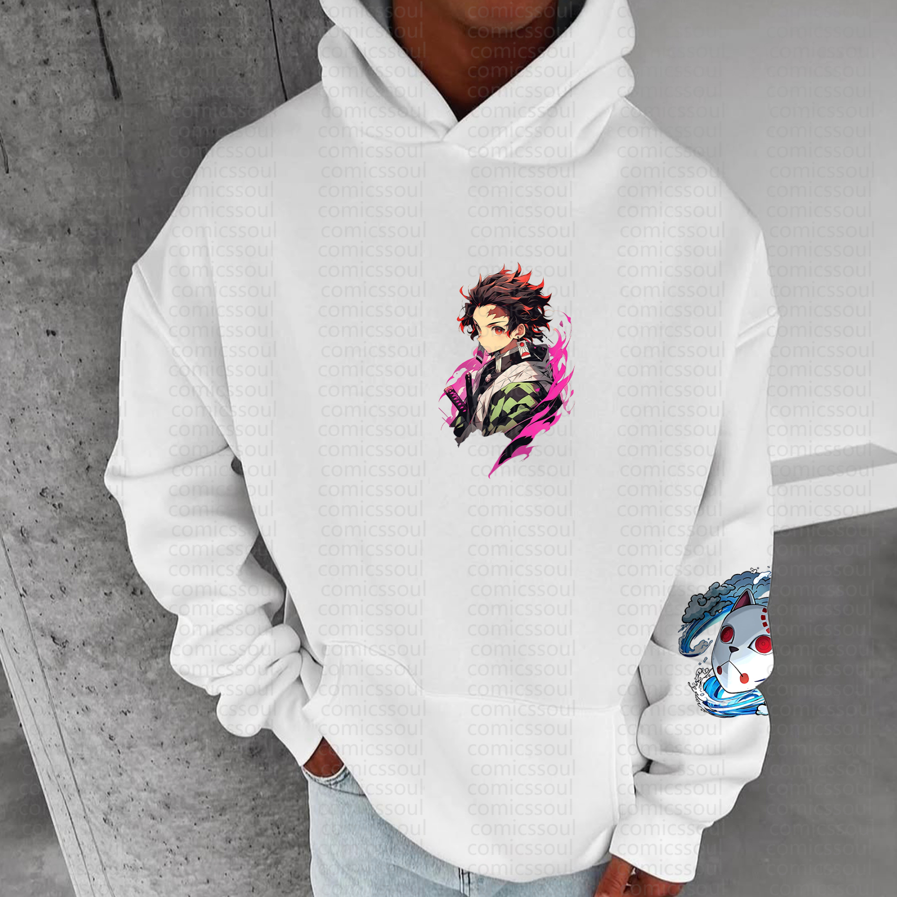 Unisex Anime Graphic Streetwear Vintage Hoodie丨Demon Slayer